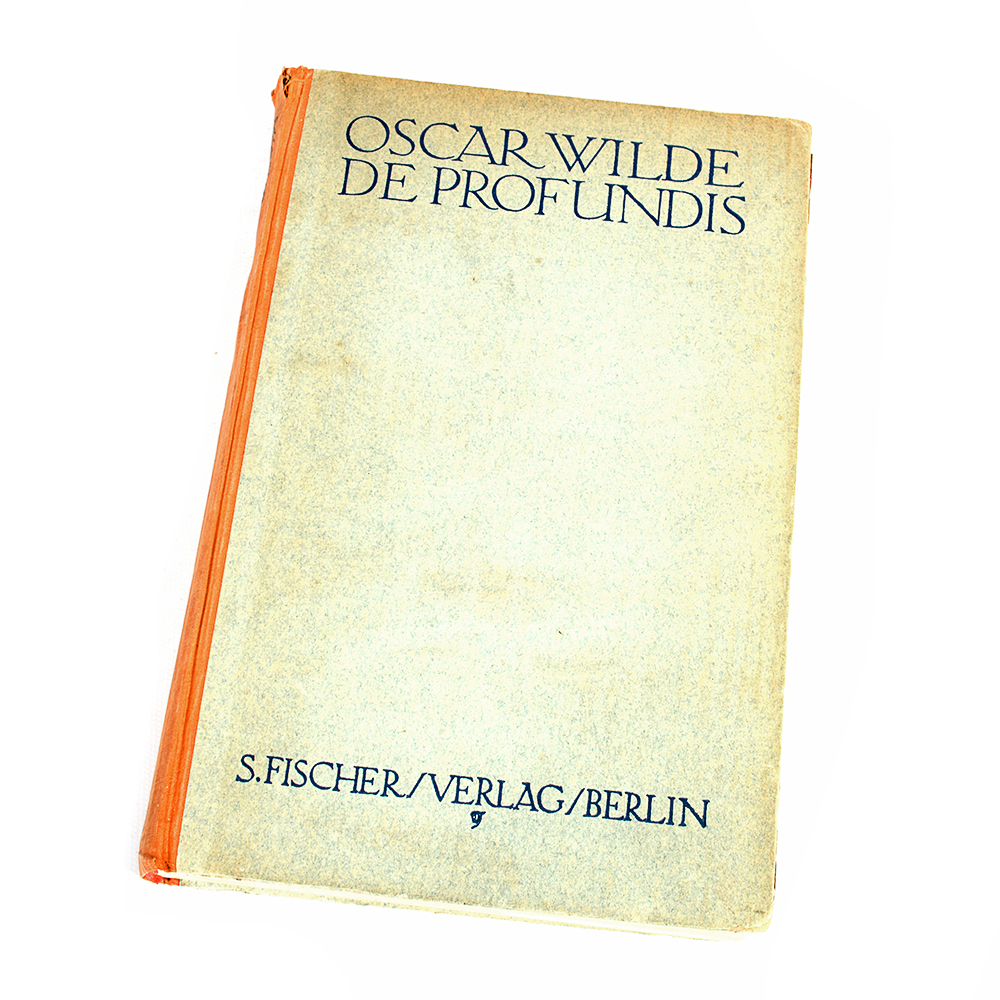 1922  New German Edition of "De Profundis" by Oscar Wilde