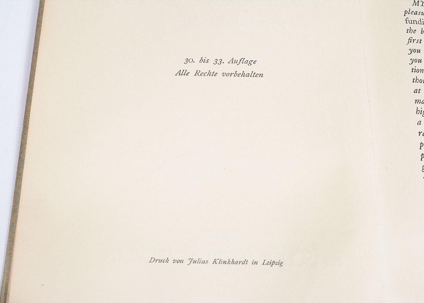 1922  New German Edition of "De Profundis" by Oscar Wilde