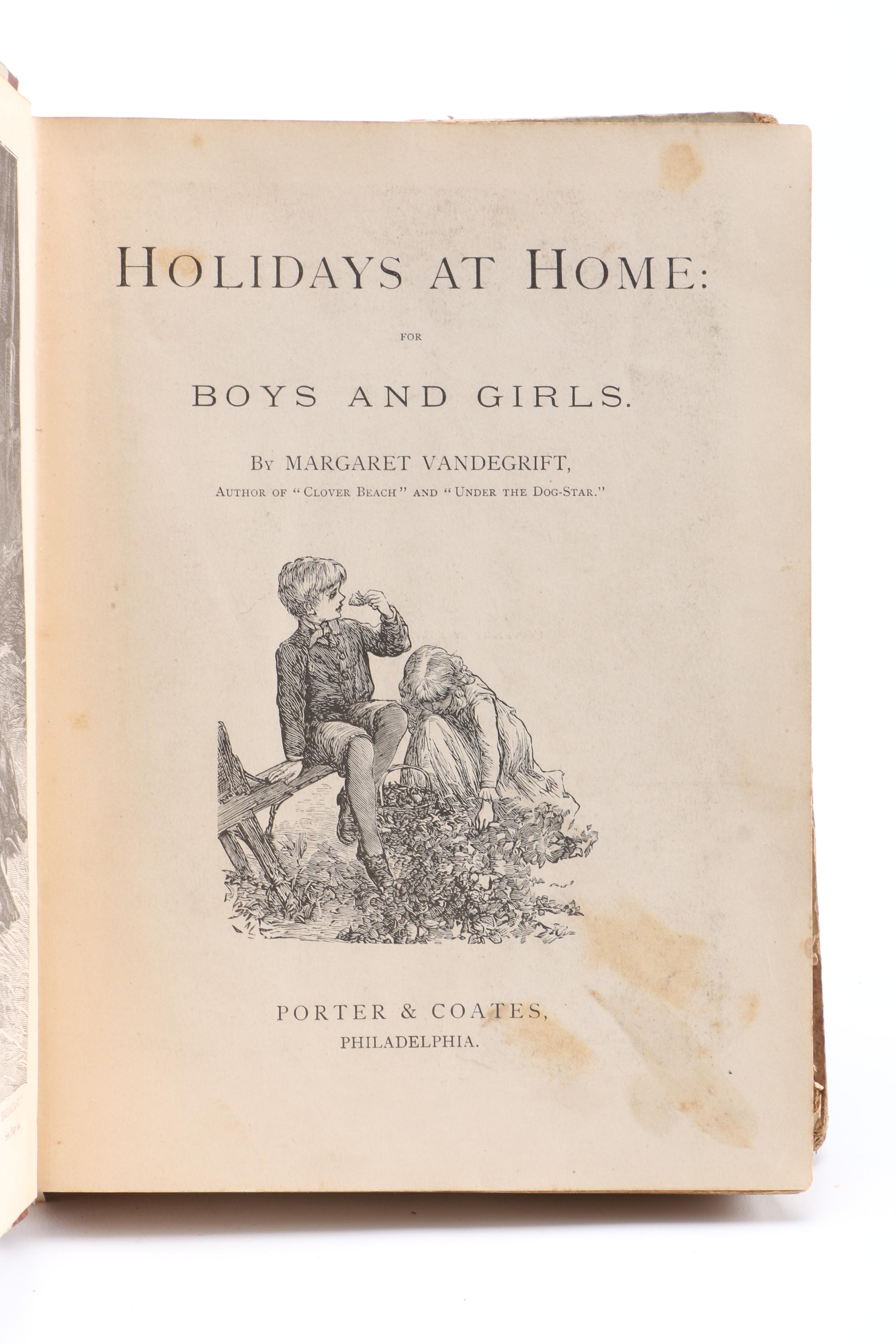 Antique Books Including 1850 "Harvest Gleanings, A Holiday Book"