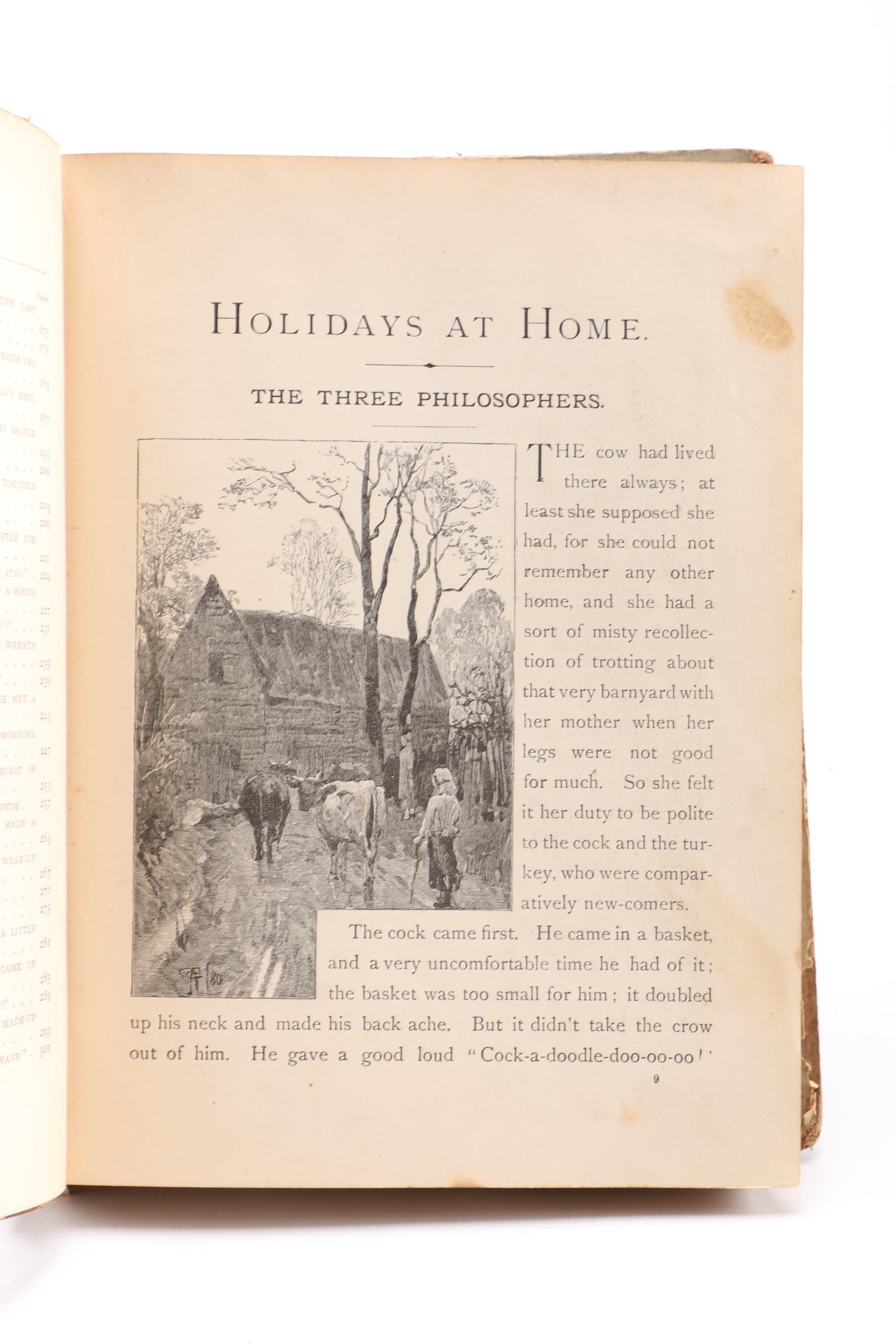 Antique Books Including 1850 "Harvest Gleanings, A Holiday Book"