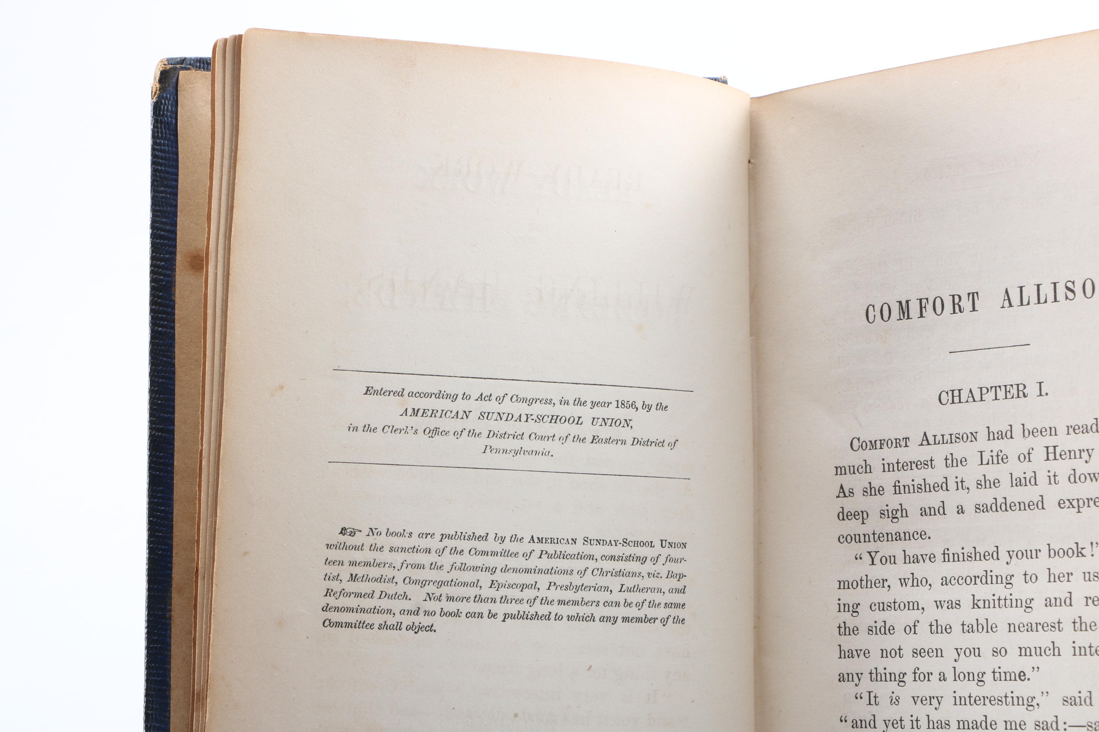 Antique Books Including 1850 "Harvest Gleanings, A Holiday Book"