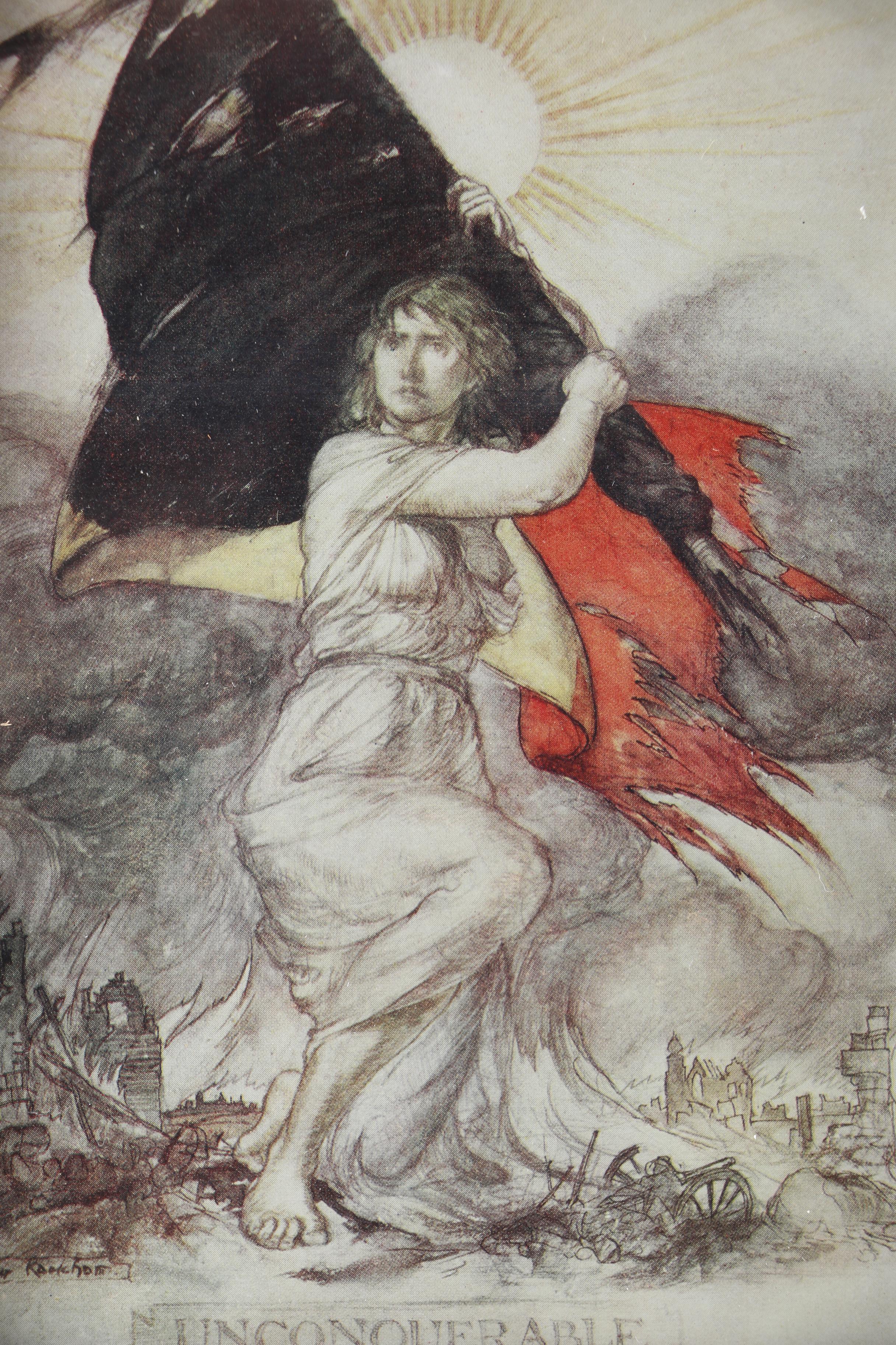 Arthur Rackhom "Unconquerable" Offset Lithograph