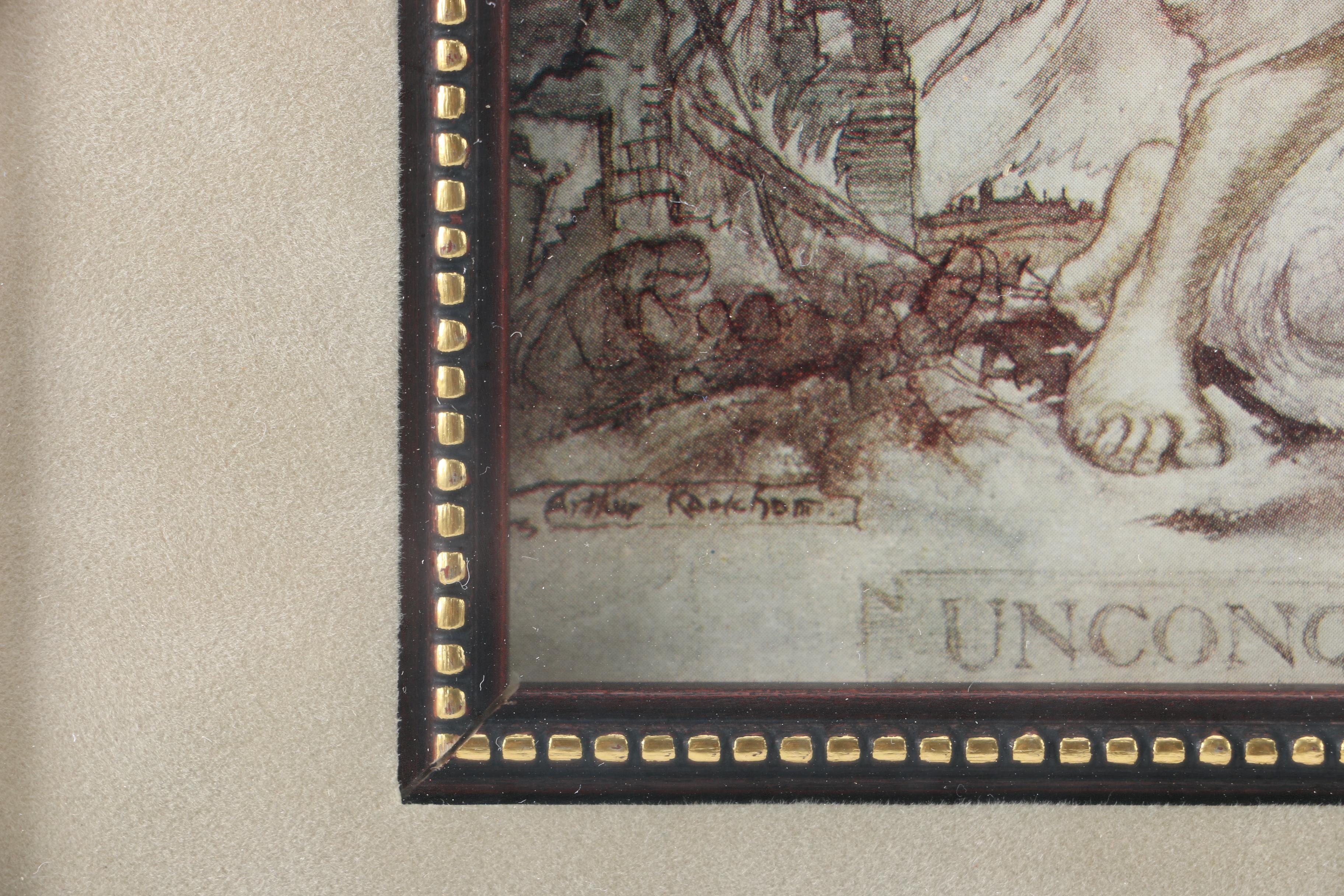 Arthur Rackhom "Unconquerable" Offset Lithograph