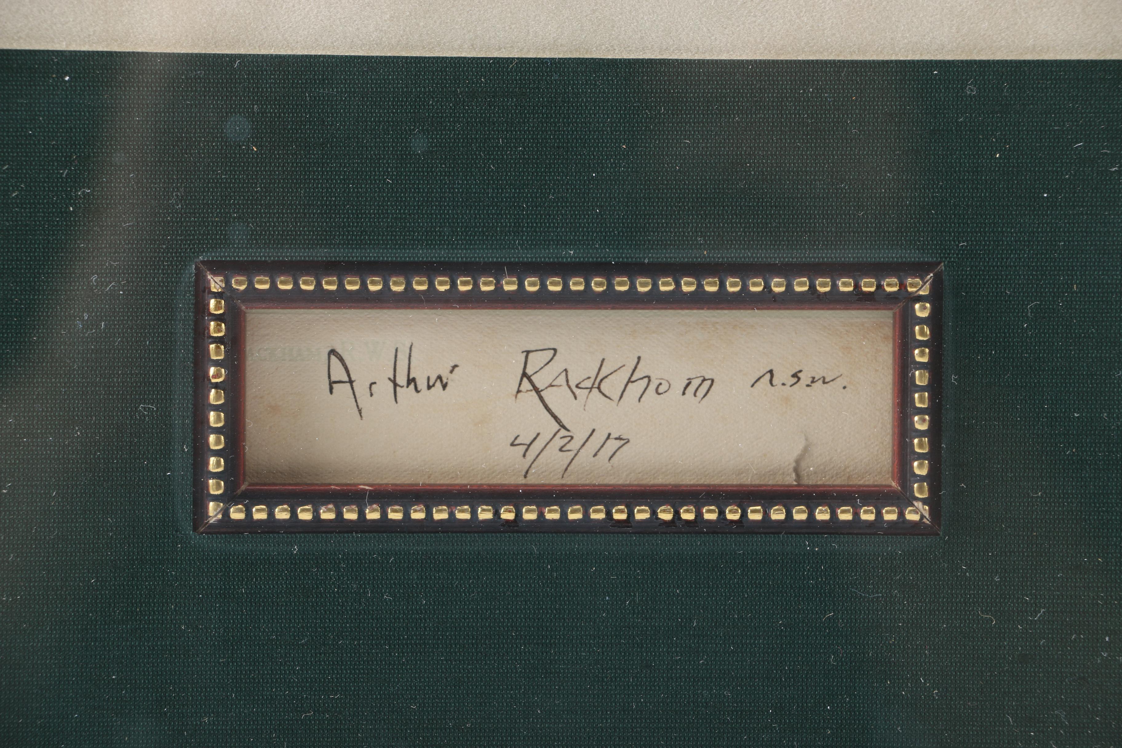 Arthur Rackhom "Unconquerable" Offset Lithograph