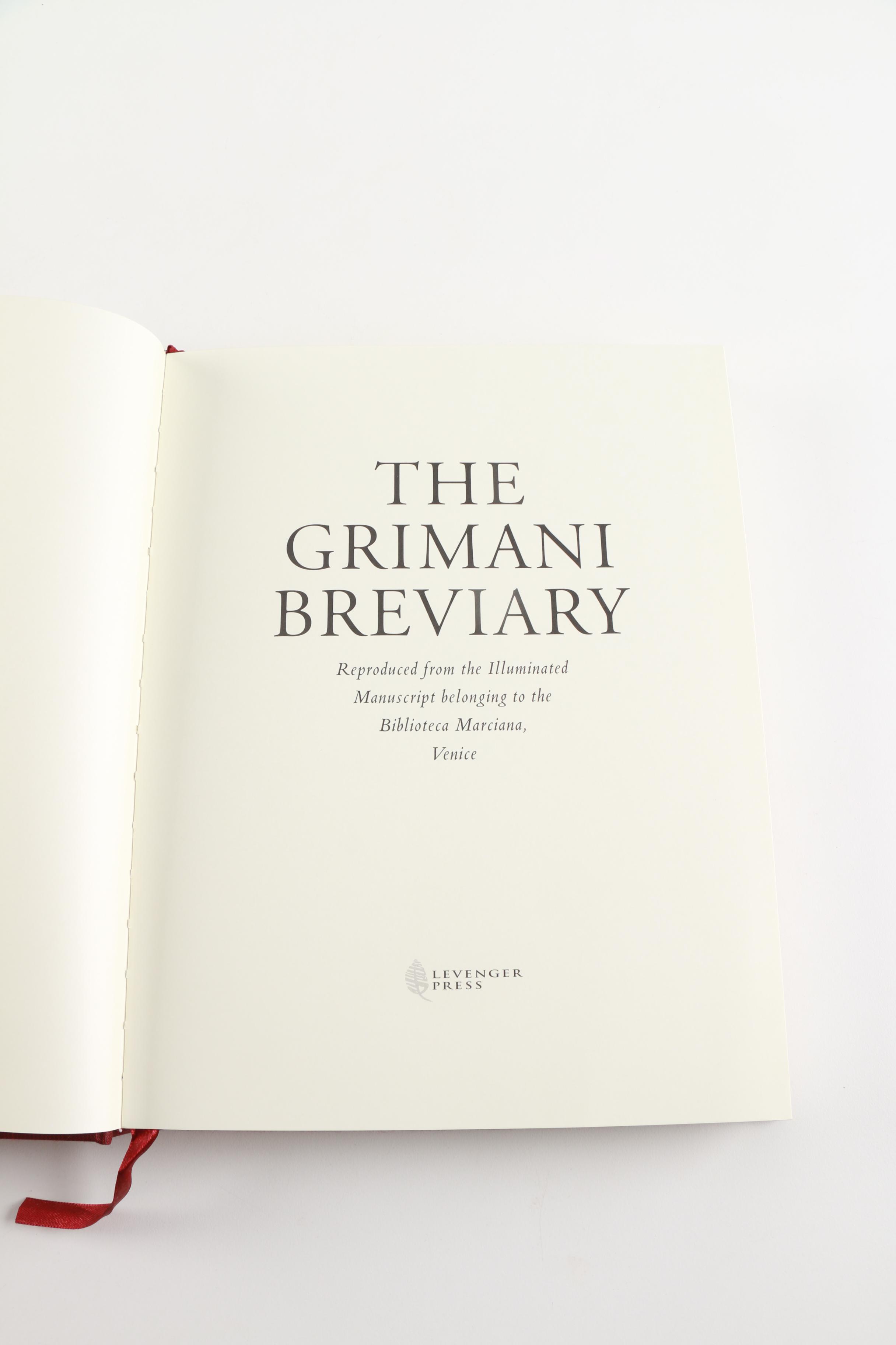 Mediterranean Art Books Including Limited Edition Reproduction "Grimani Breviary"