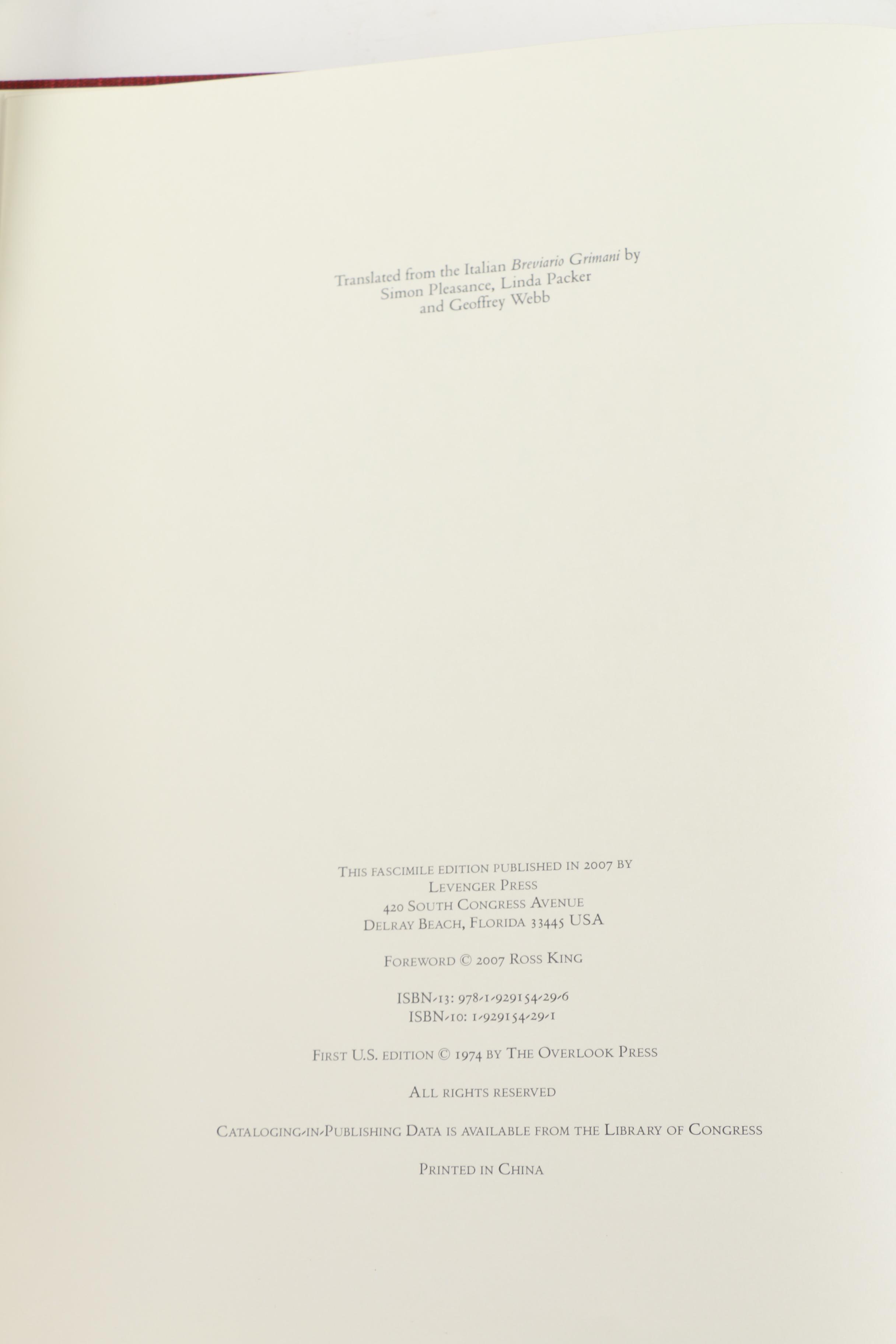 Mediterranean Art Books Including Limited Edition Reproduction "Grimani Breviary"