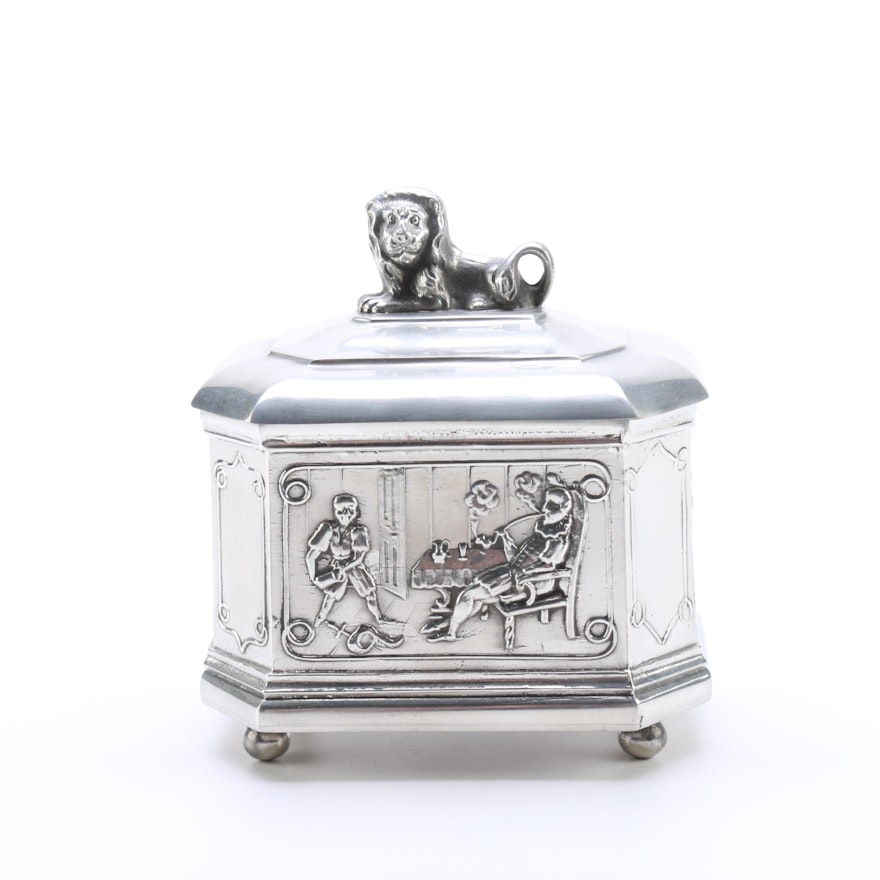 A.E. Williams Pewter Trinket Box