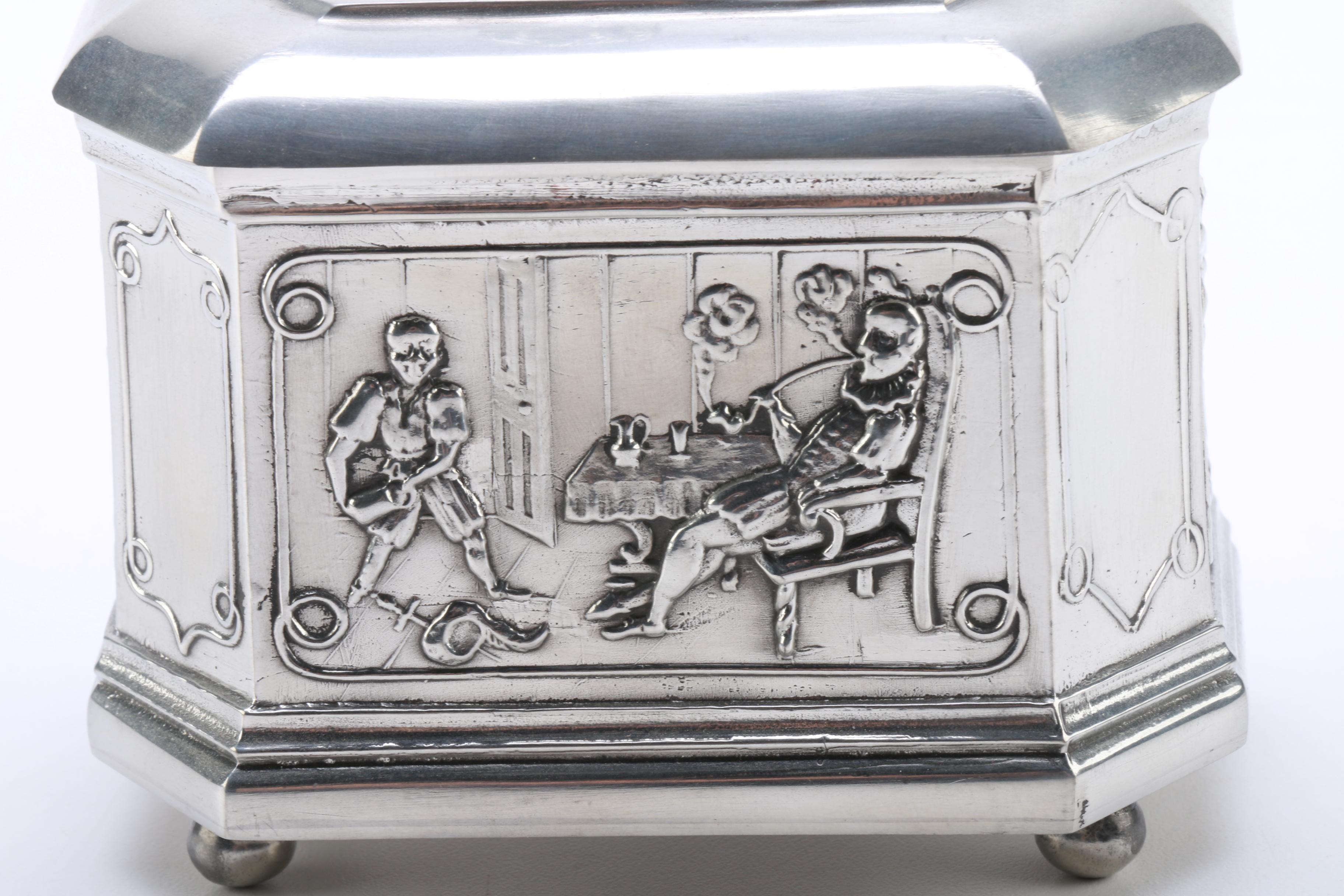A.E. Williams Pewter Trinket Box