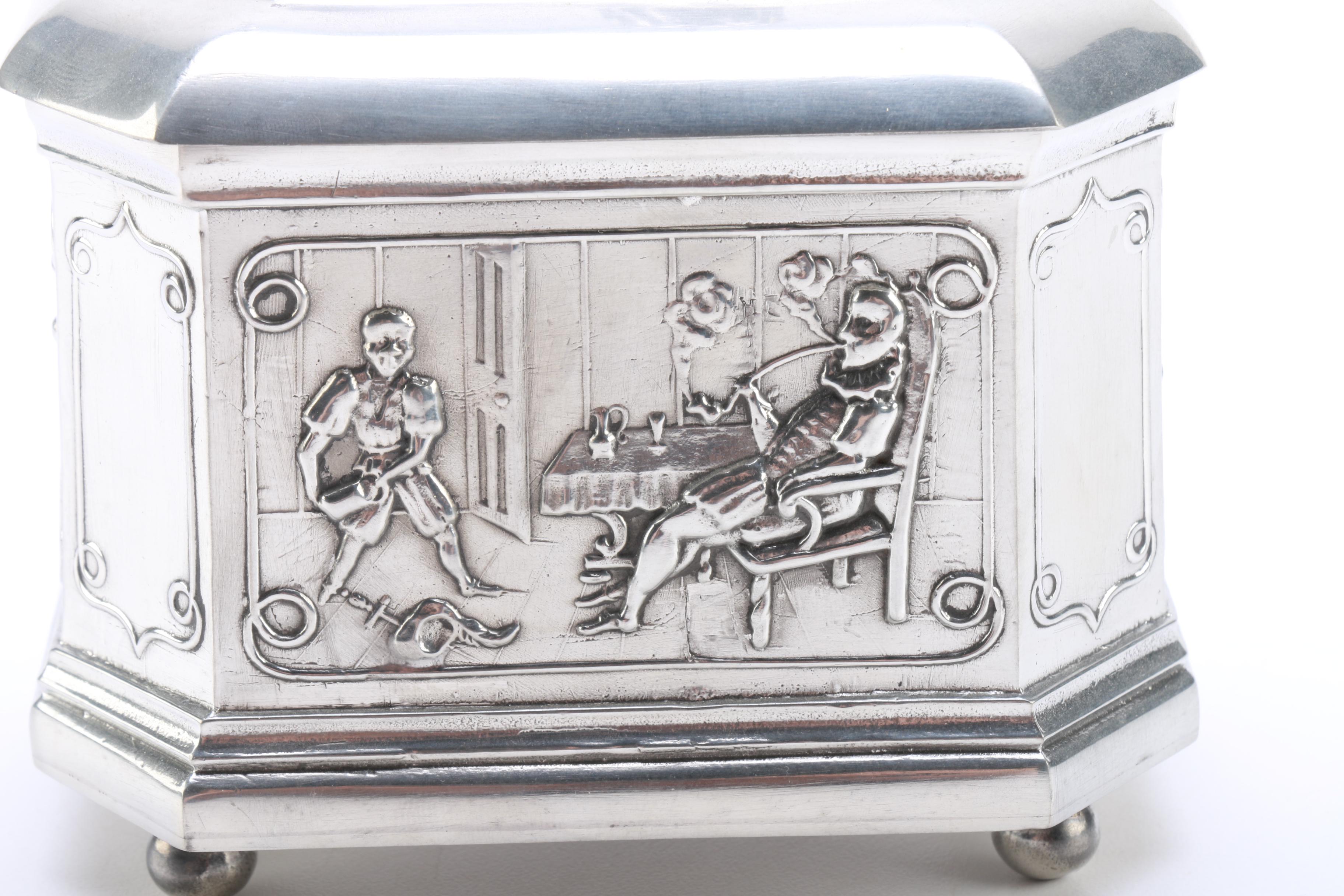 A.E. Williams Pewter Trinket Box