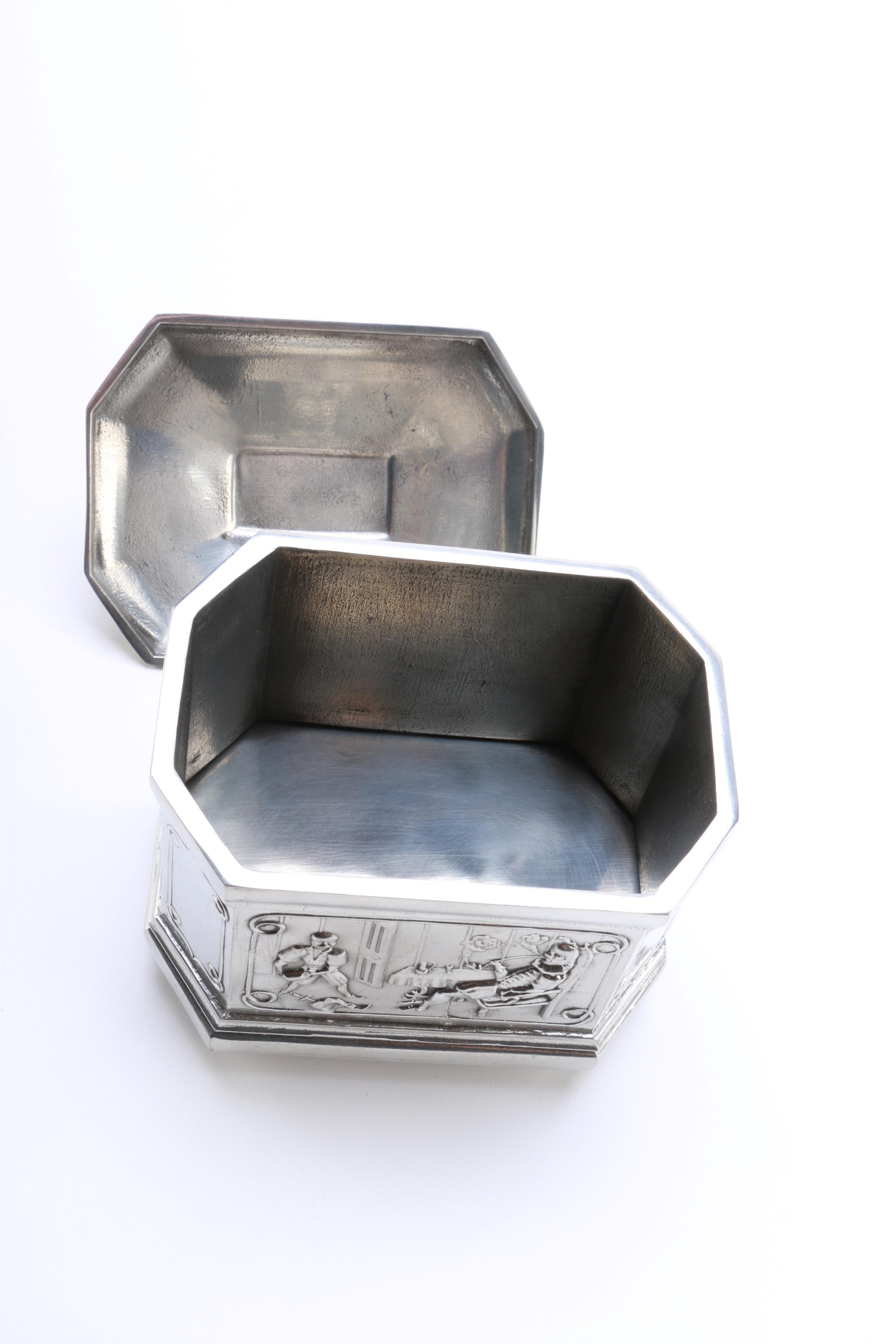 A.E. Williams Pewter Trinket Box