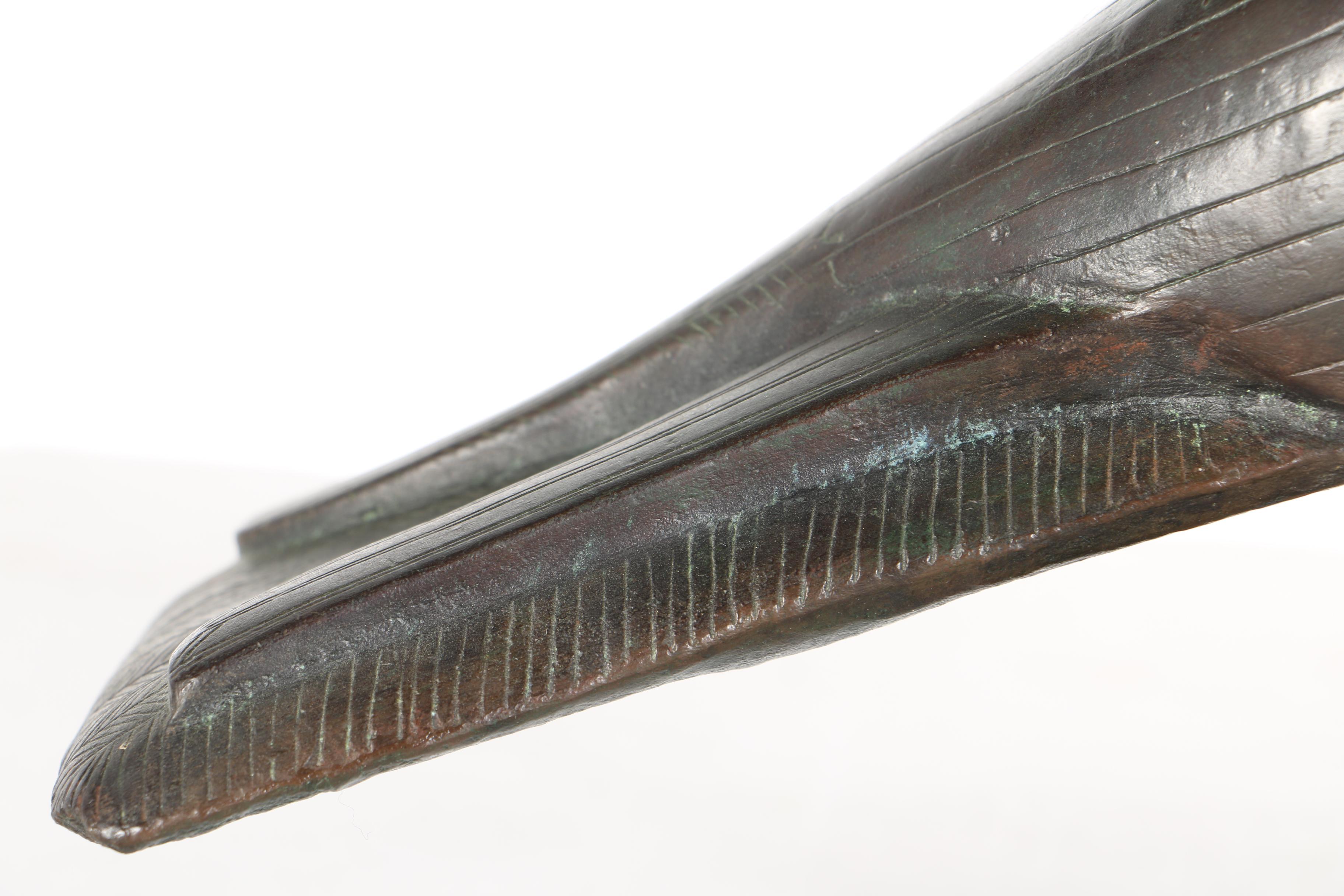 Brass Horus Falcon Sculpture