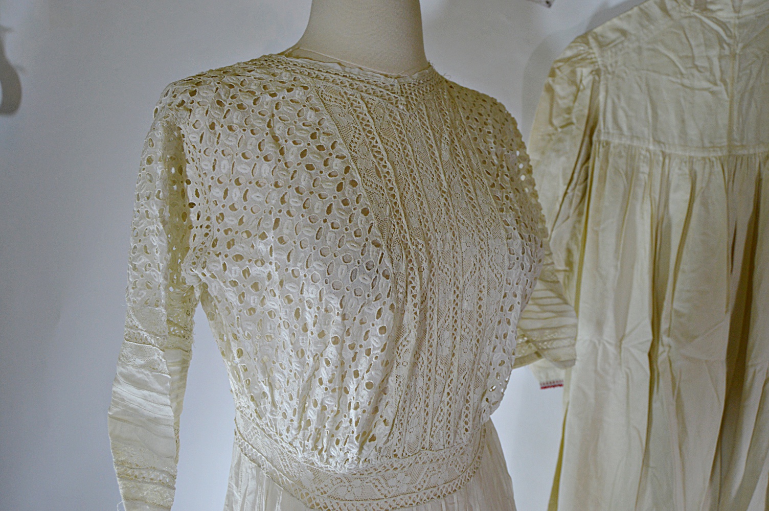 Antique and Vintage Women's Clothing with 1850s Trousseau Dress