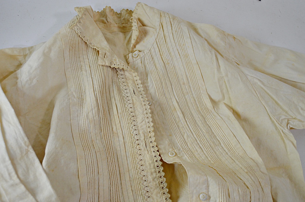 Antique and Vintage Women's Clothing with 1850s Trousseau Dress