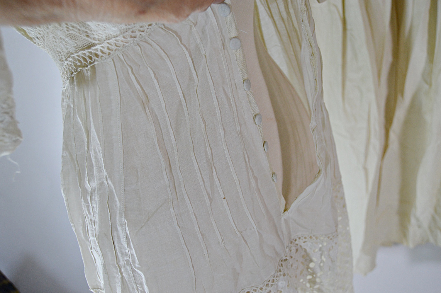 Antique and Vintage Women's Clothing with 1850s Trousseau Dress