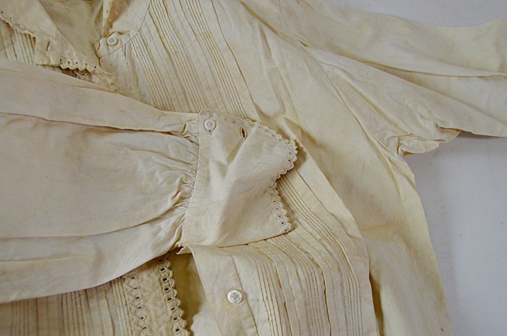 Antique and Vintage Women's Clothing with 1850s Trousseau Dress