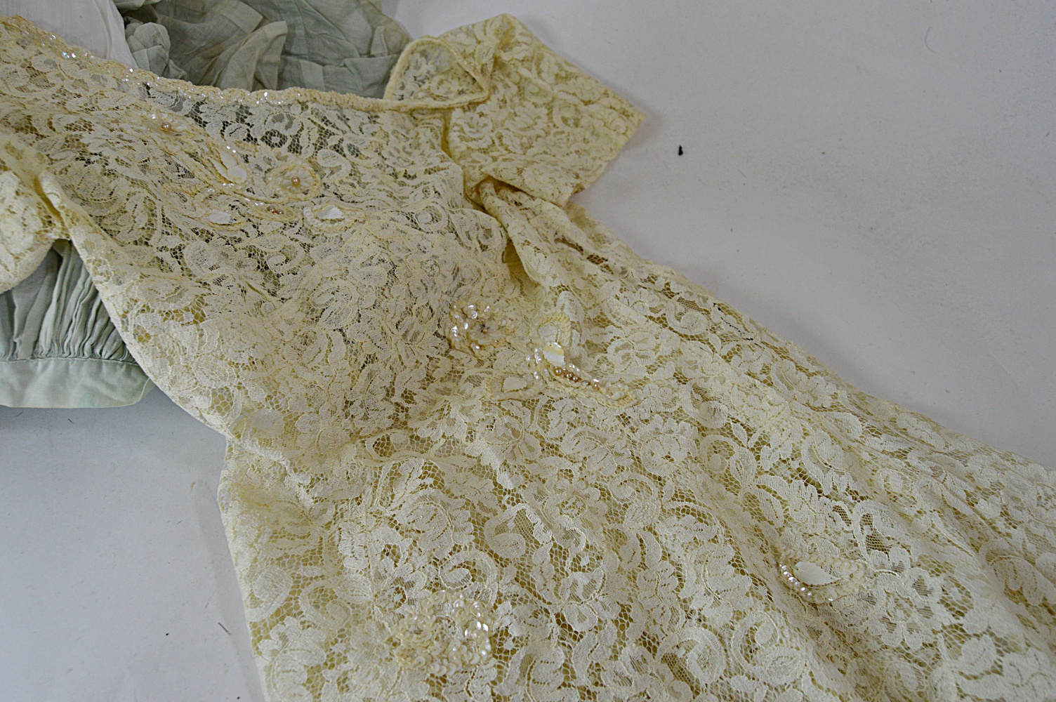 Antique and Vintage Women's Clothing with 1850s Trousseau Dress