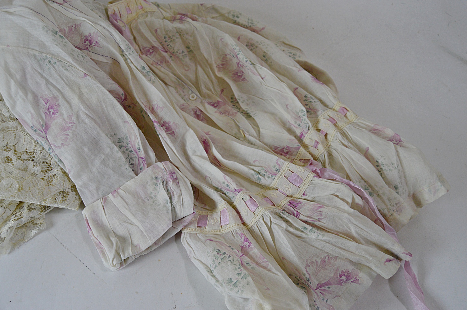 Antique and Vintage Women's Clothing with 1850s Trousseau Dress