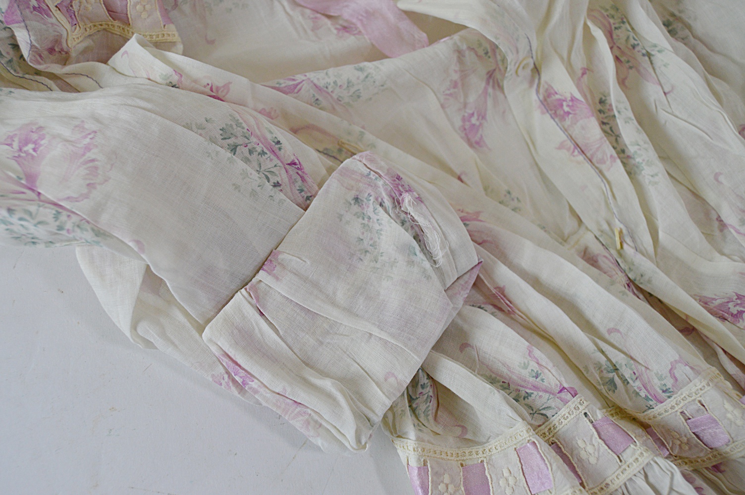 Antique and Vintage Women's Clothing with 1850s Trousseau Dress