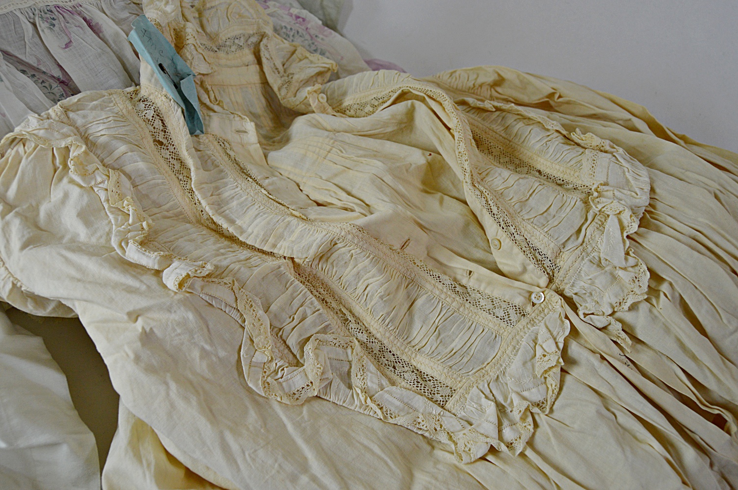 Antique and Vintage Women's Clothing with 1850s Trousseau Dress