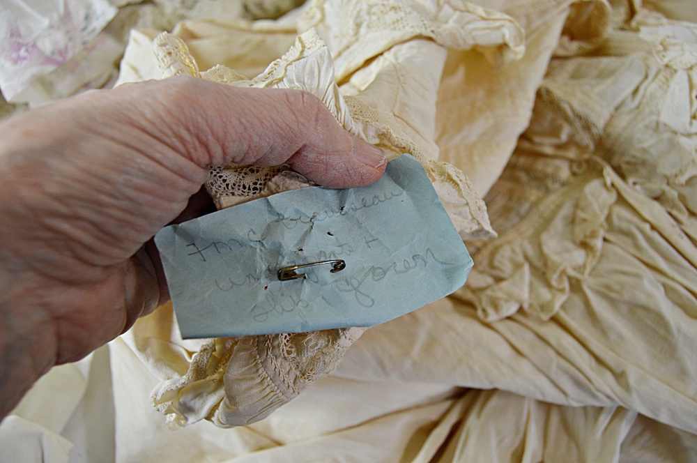 Antique and Vintage Women's Clothing with 1850s Trousseau Dress