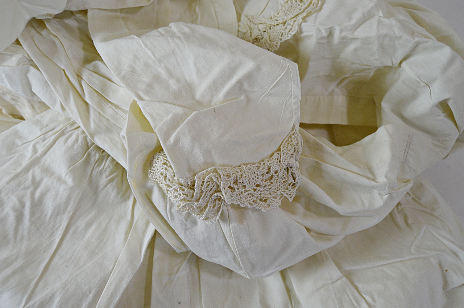 Antique and Vintage Women's Clothing with 1850s Trousseau Dress