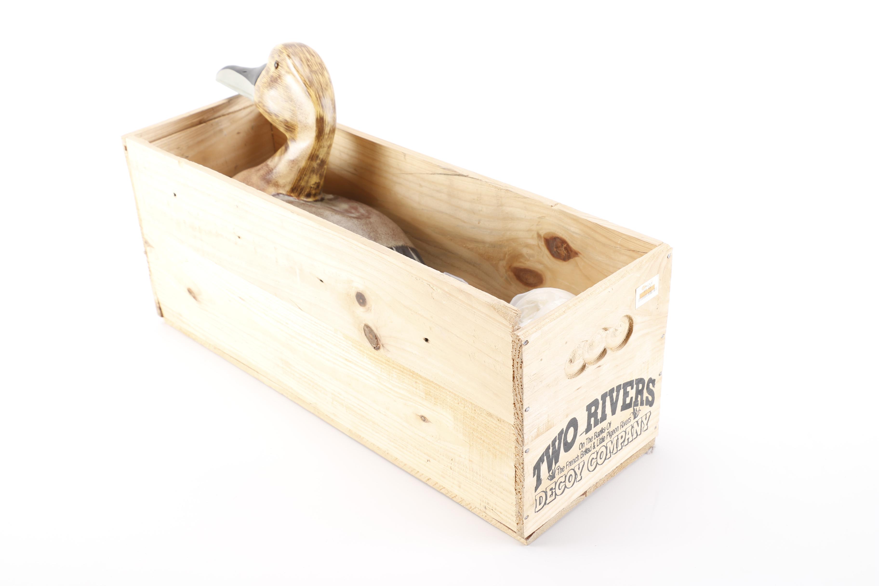 Two Rivers Decoy Company Painted Duck Decoy