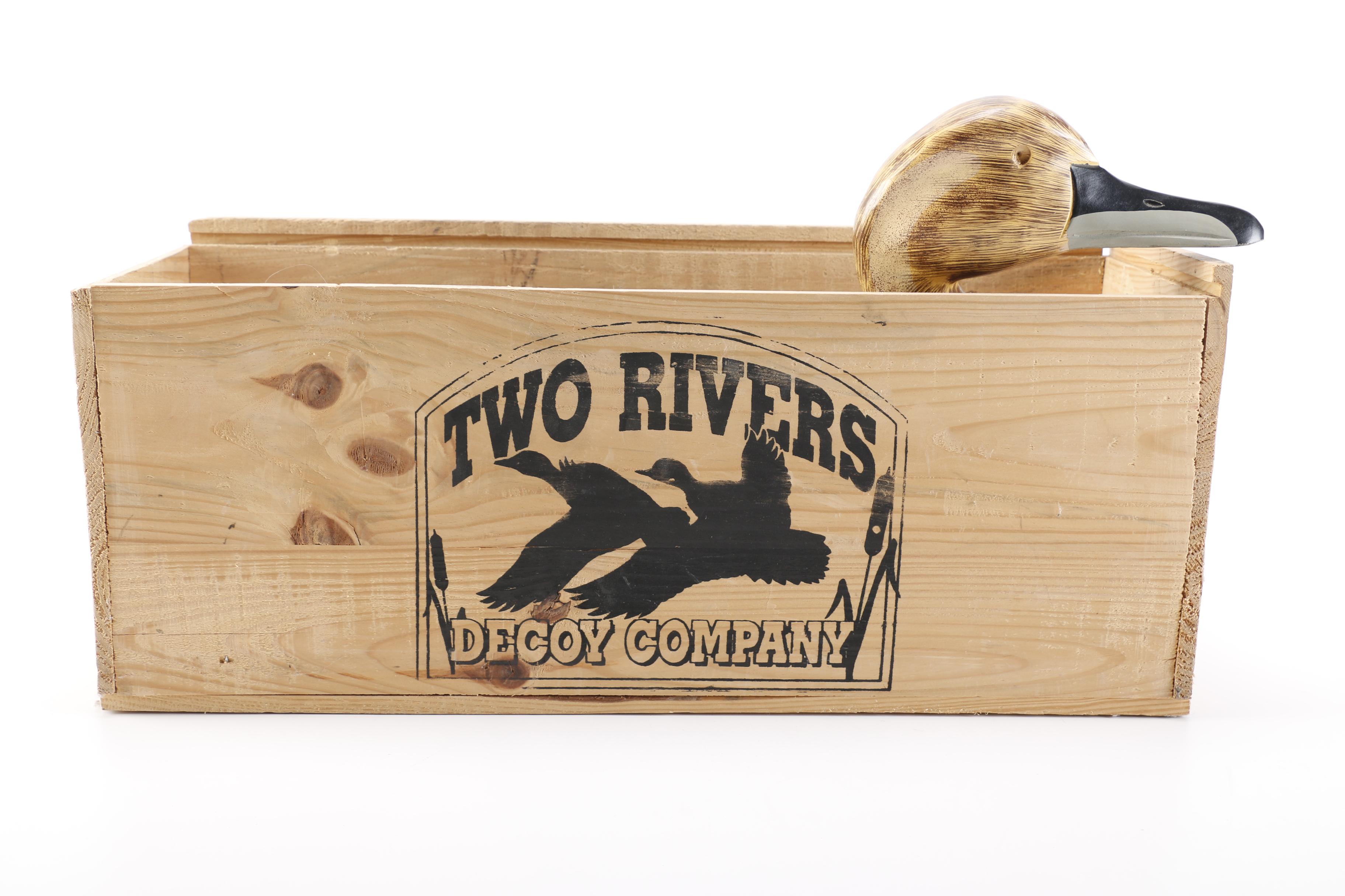 Two Rivers Decoy Company Painted Duck Decoy