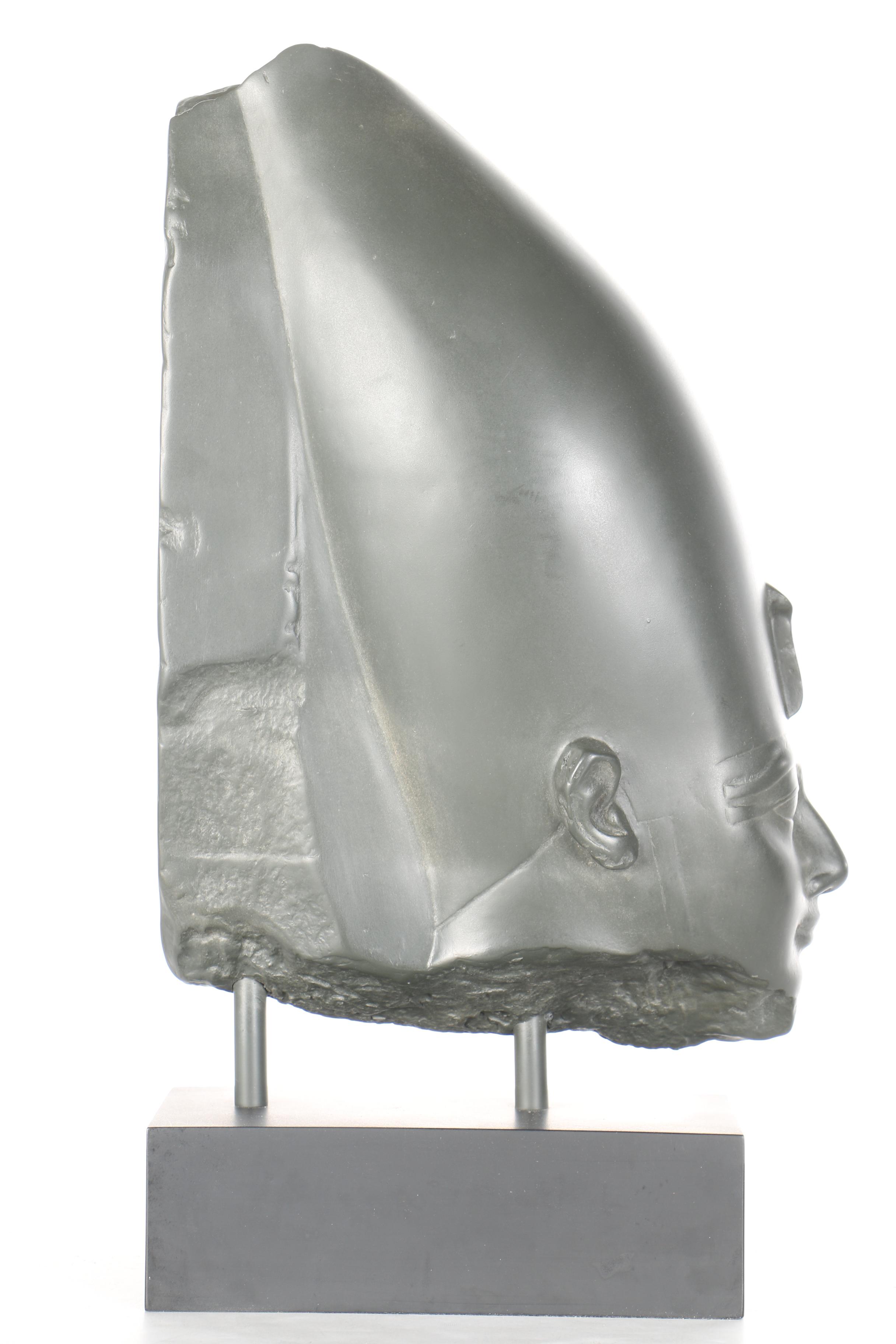 Cast Resin Sculpture After Ancient Egyptian Bust