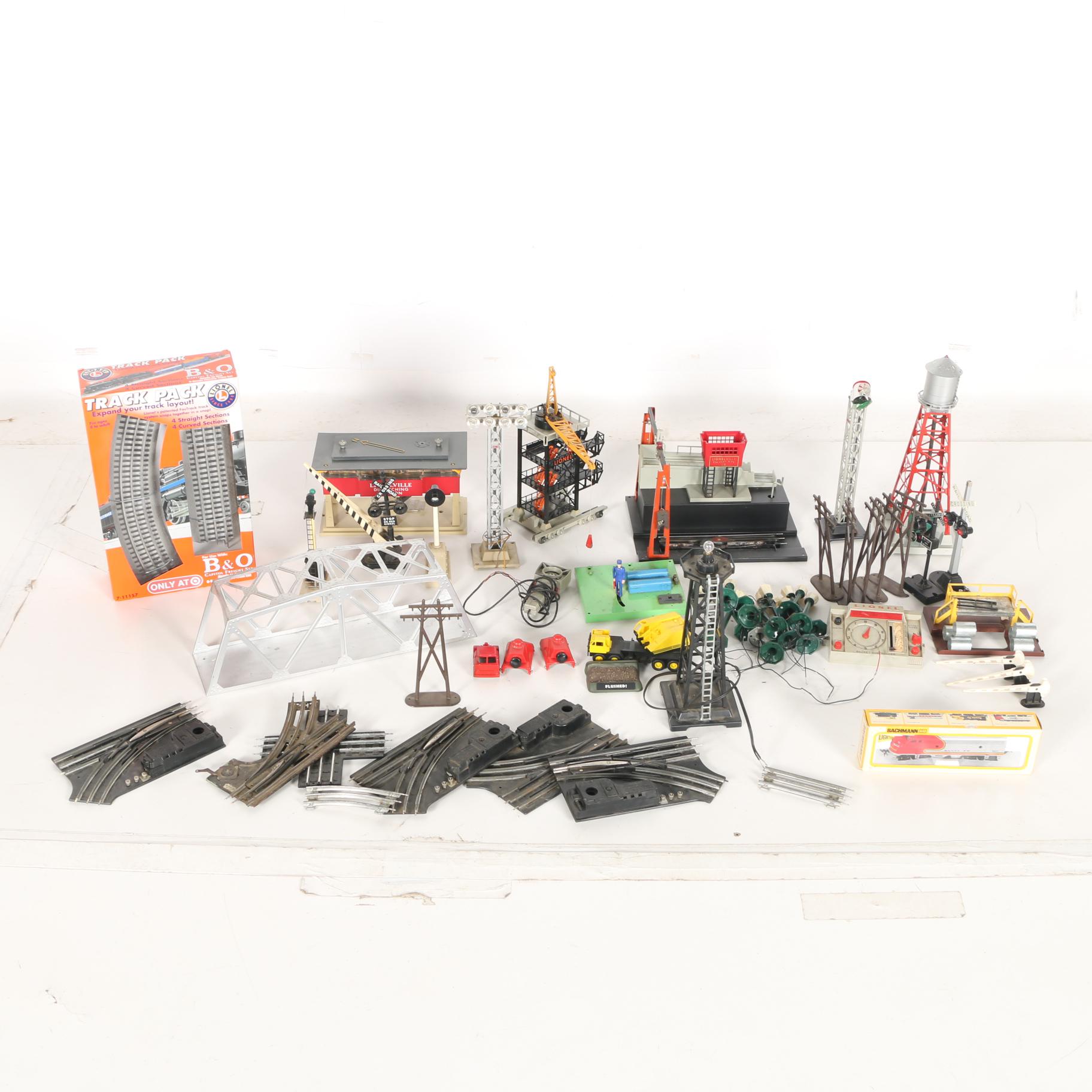 Collection of Various Scale Train Track and Accessories