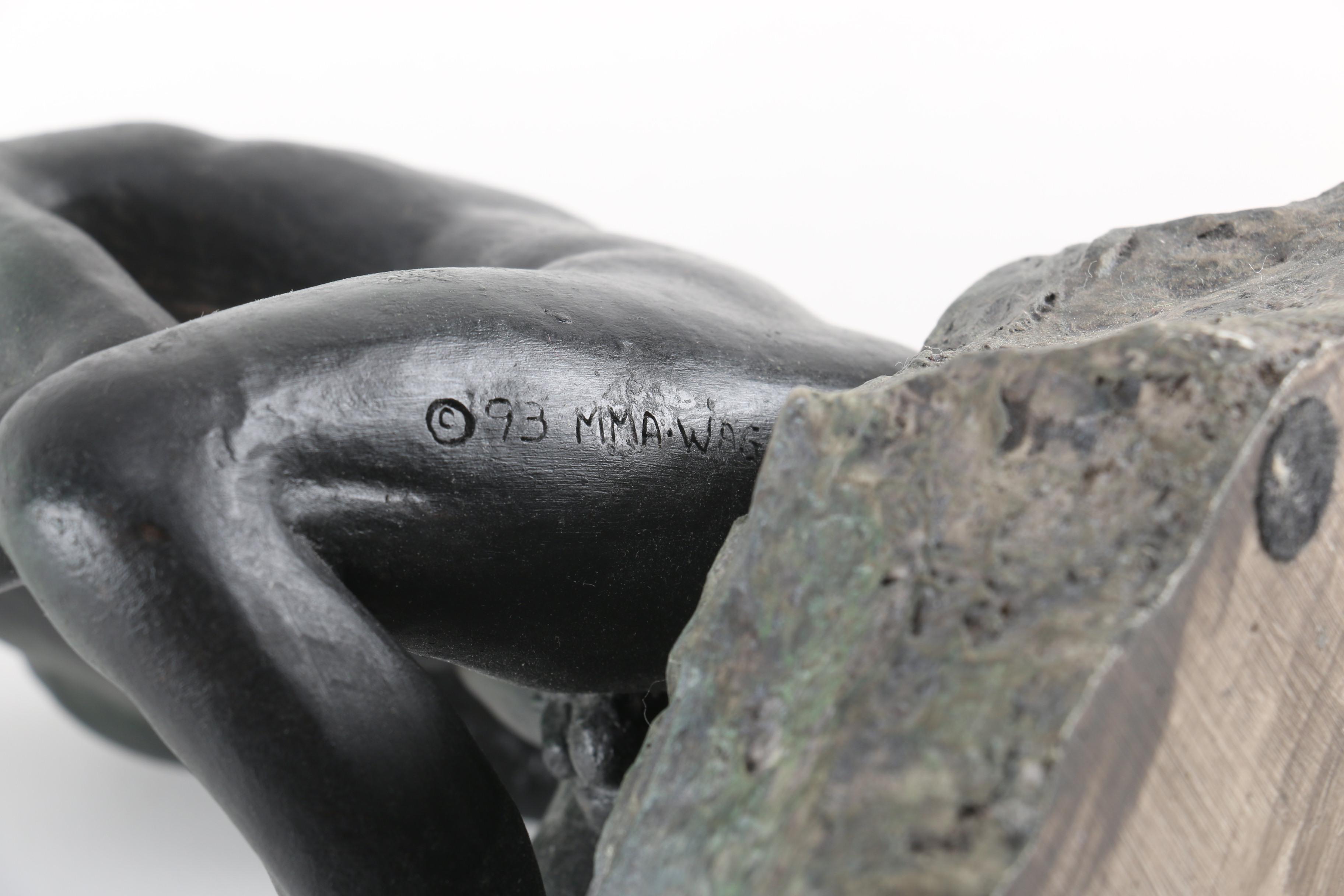 Cast Resin Reproduction of a Shepherd Playing Panpipes