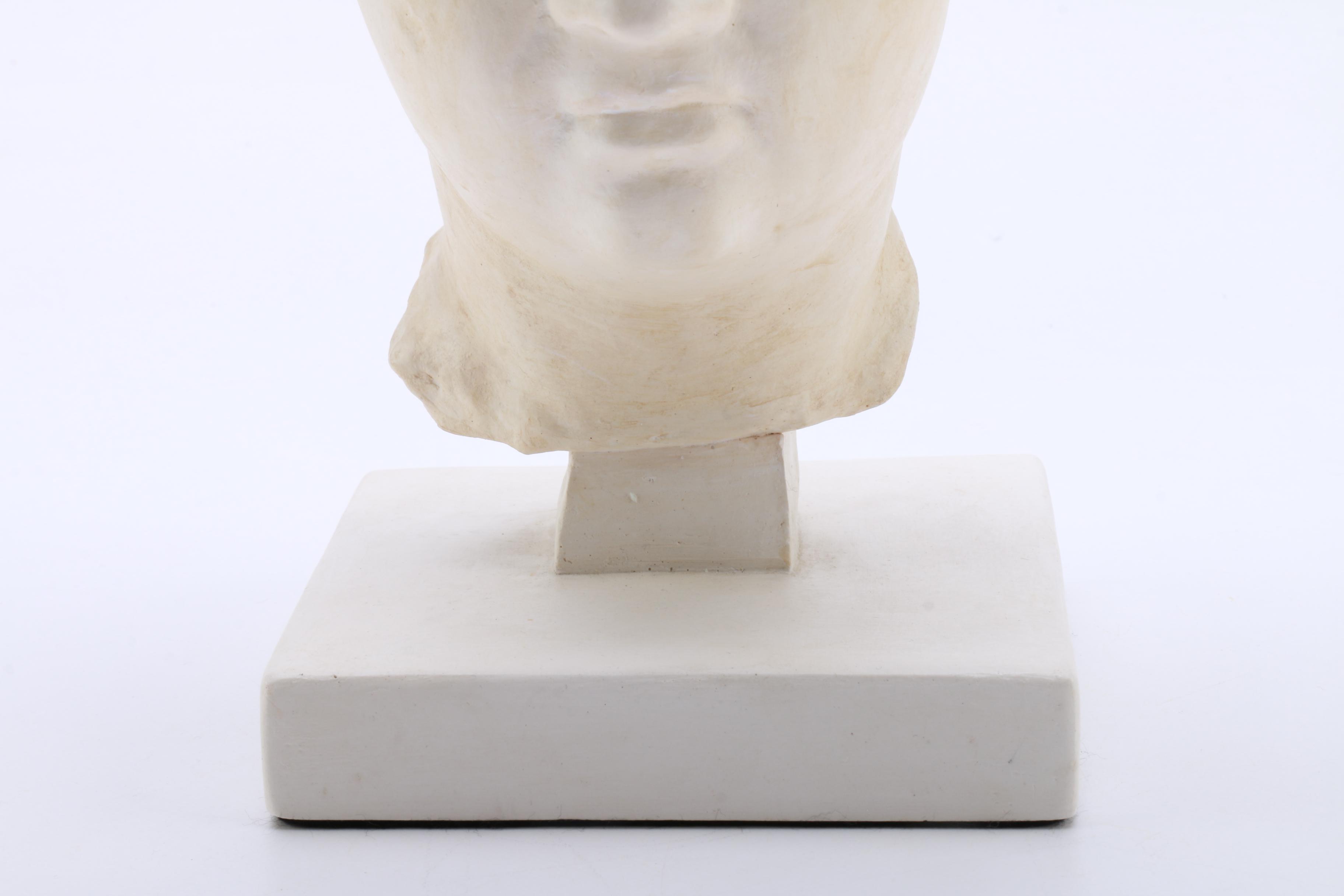 Reproduction White Resin Head Bust