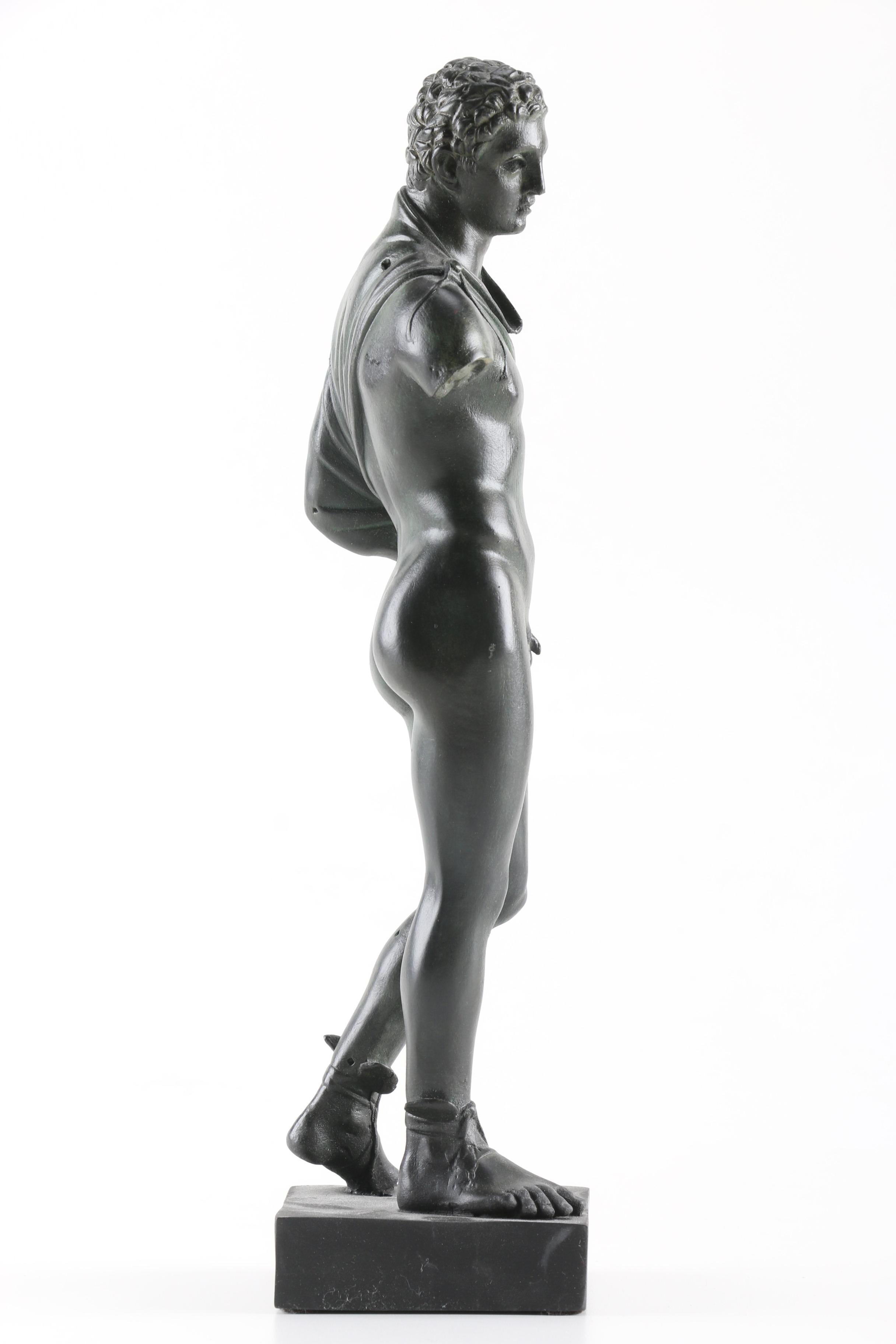 Reproduction Cast Resin Statuette of Hermes