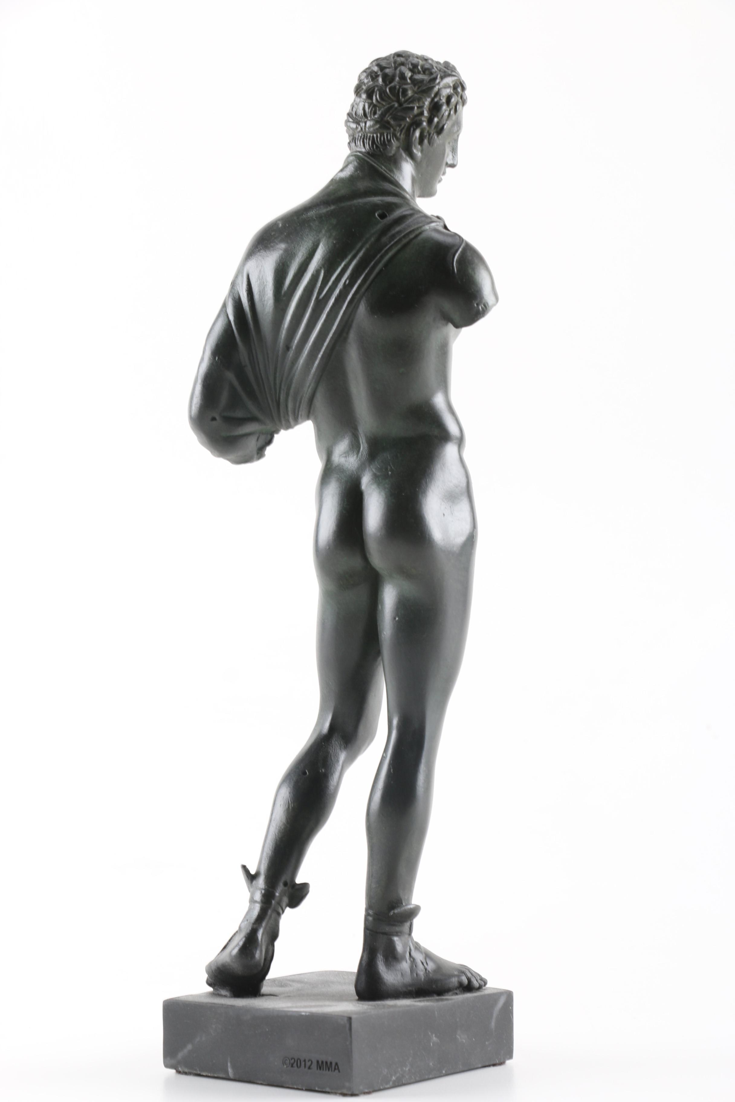 Reproduction Cast Resin Statuette of Hermes
