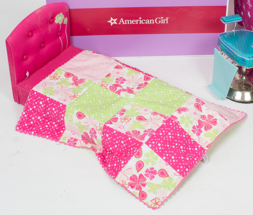 American Girl Bed and Salon Chair