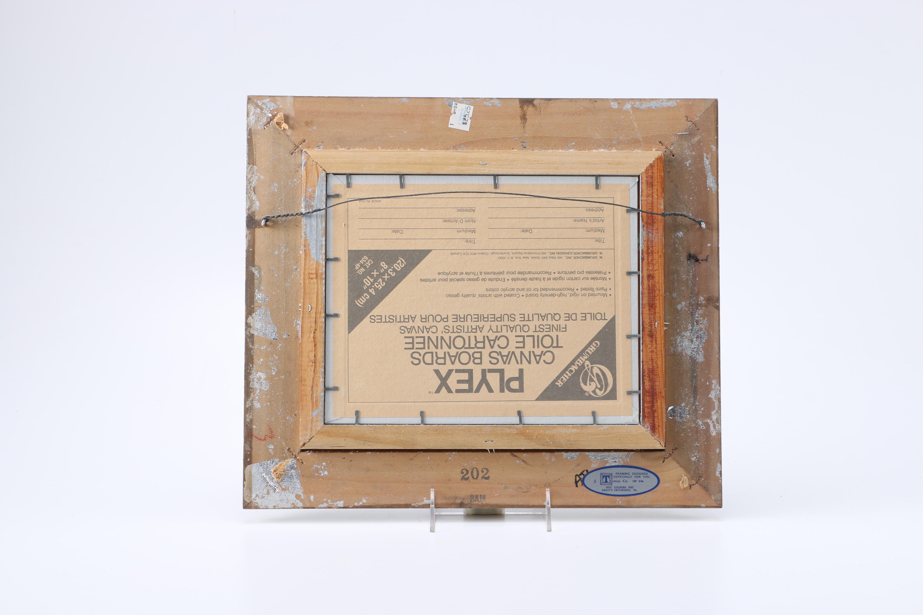 Framed Oil Painting on Canvas Board