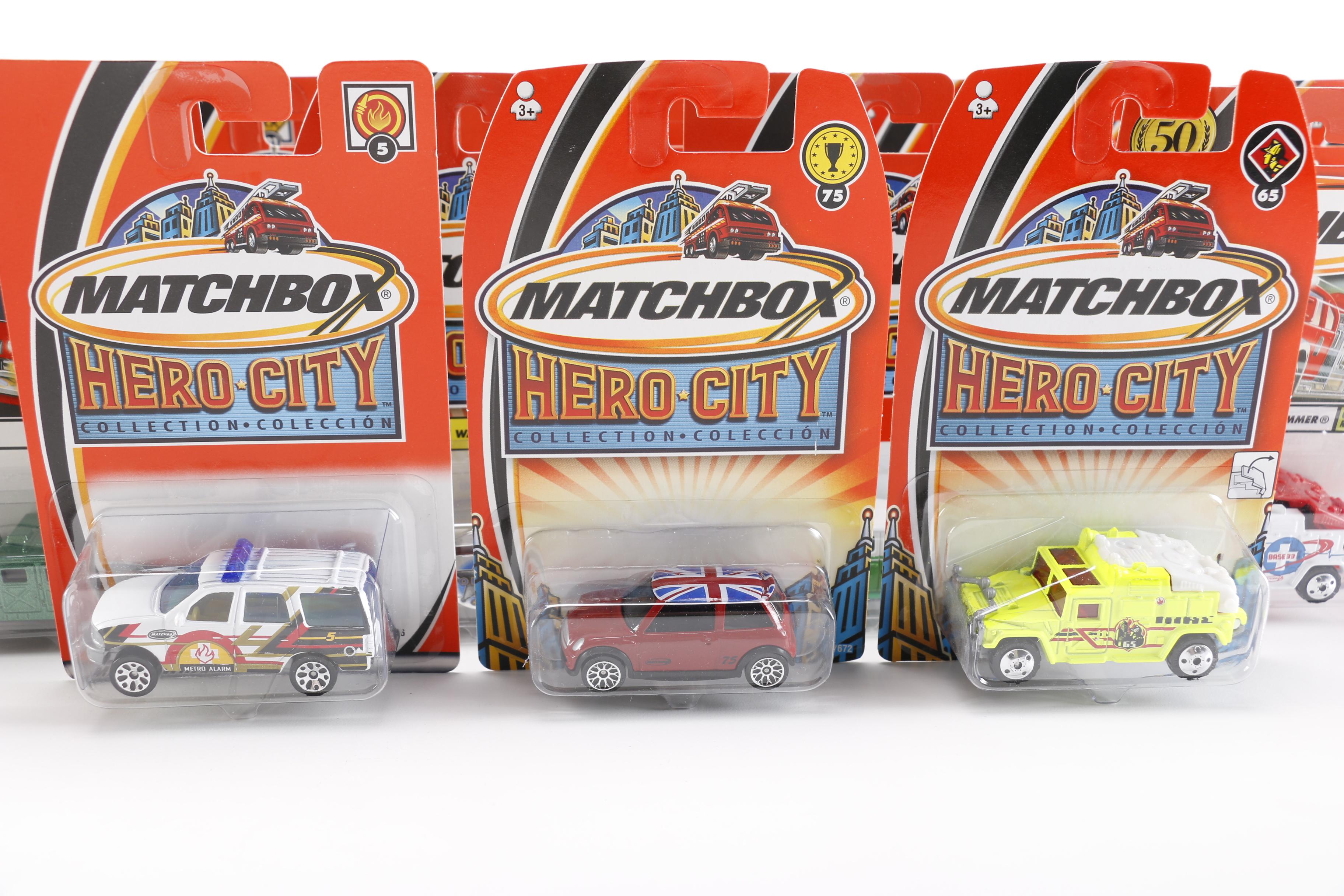 Collection of Unopened Matchbox Cars including Hero City