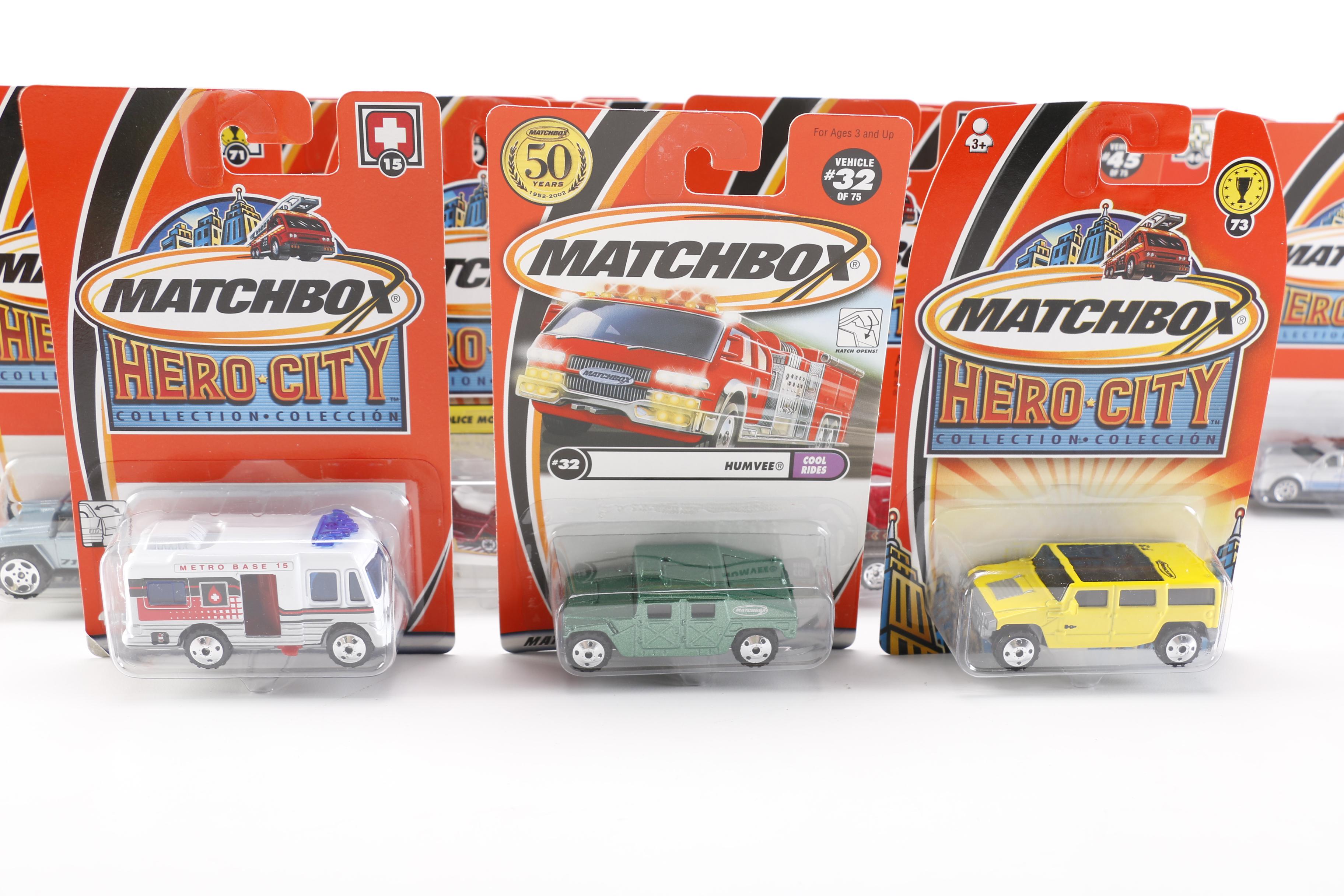 Collection of Unopened Matchbox Cars including Hero City