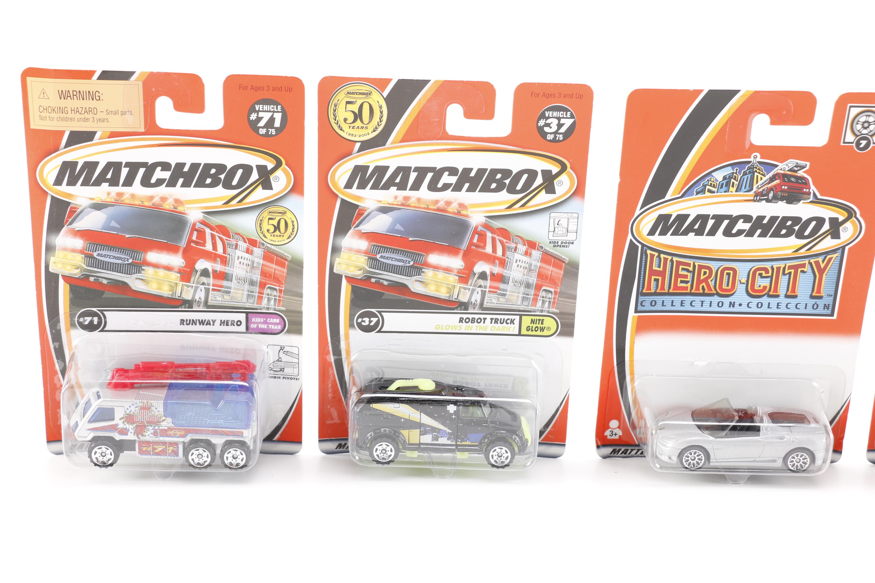 Collection of Unopened Matchbox Cars including Hero City