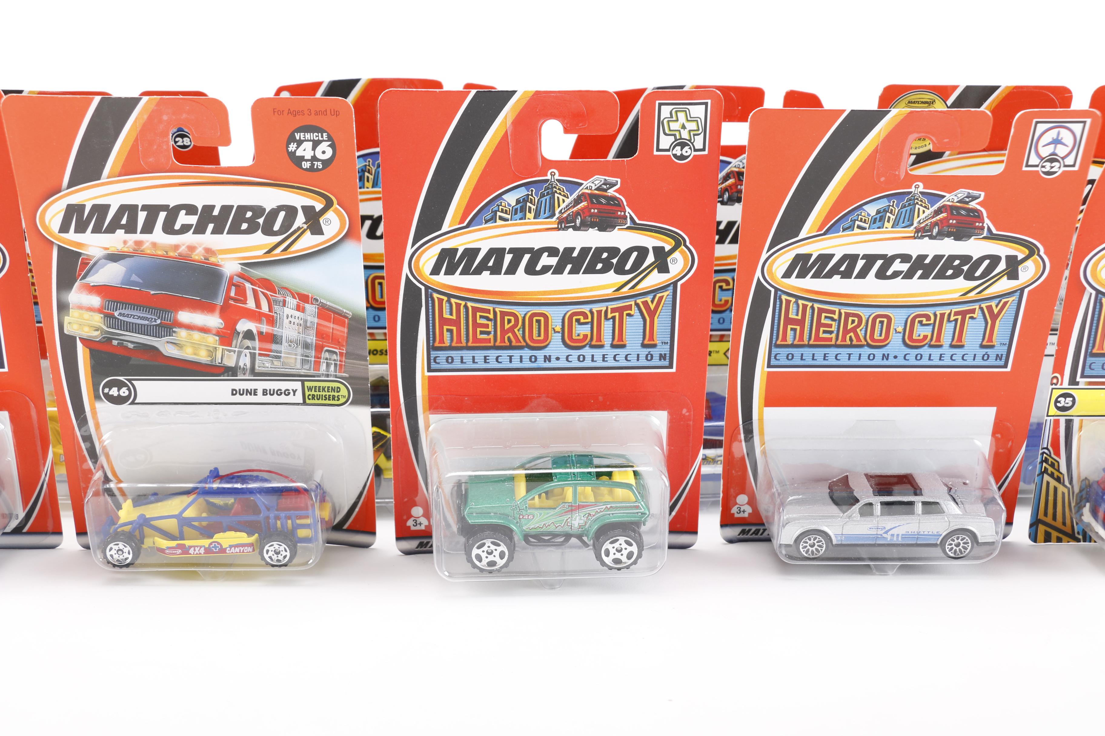 Collection of Unopened Matchbox Cars including Hero City