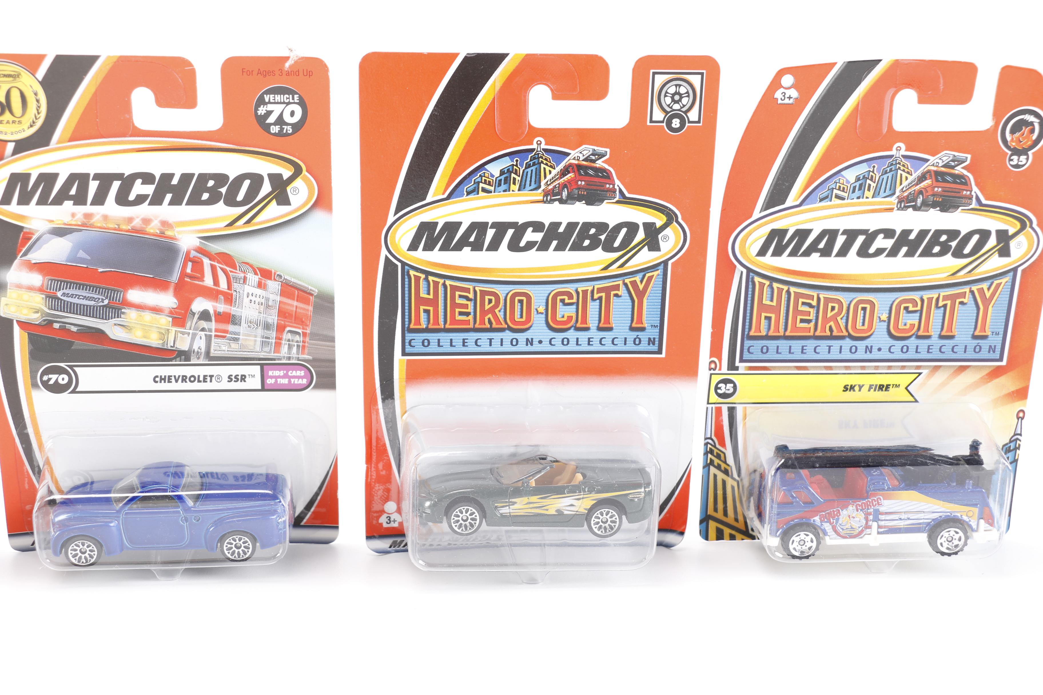 Collection of Unopened Matchbox Cars including Hero City