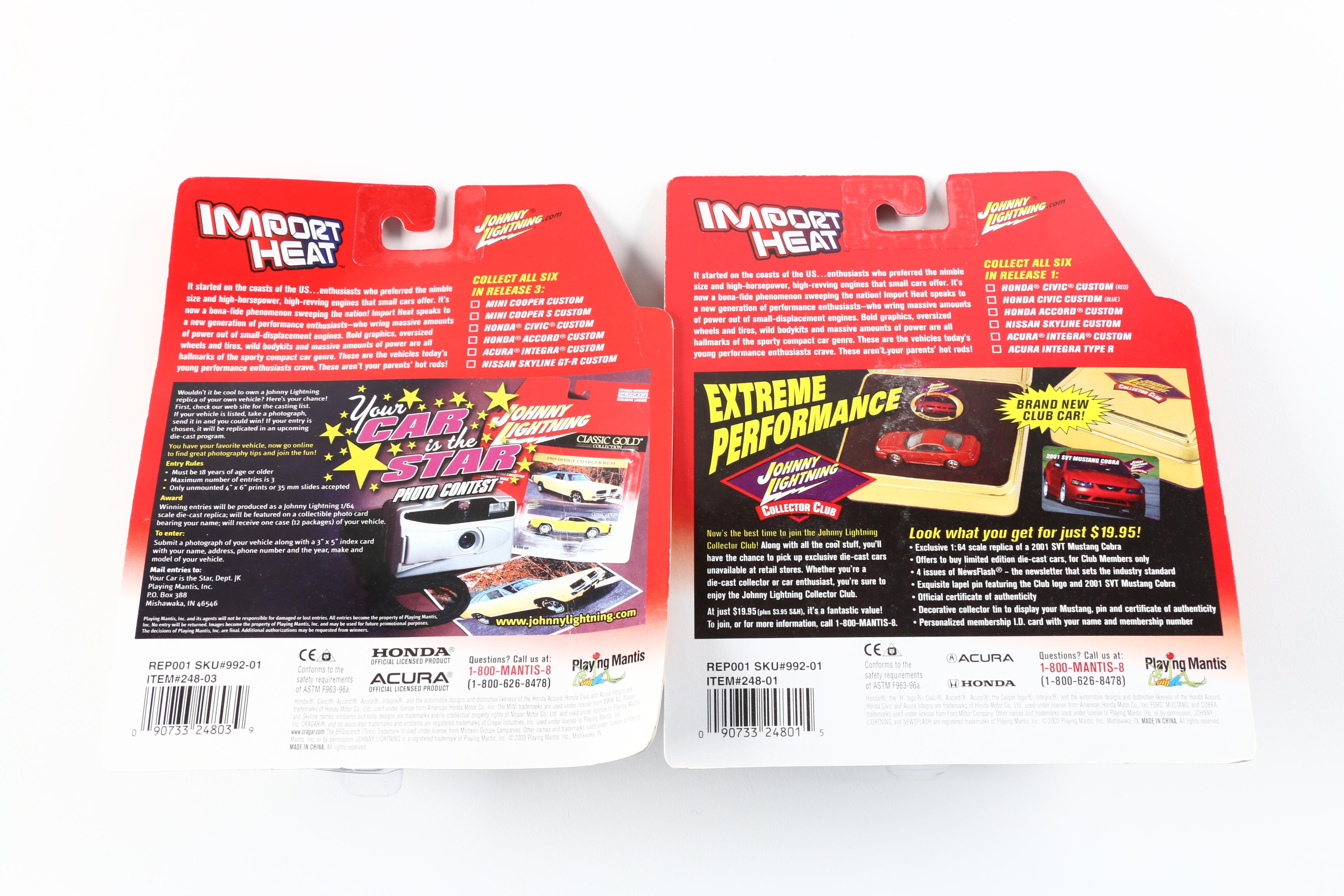 Assortment of Johnny Lightning Cars