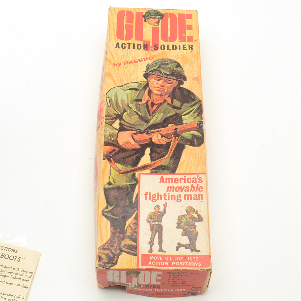 Vintage 1960s Hasbro GI Joe Action Soldier with Box