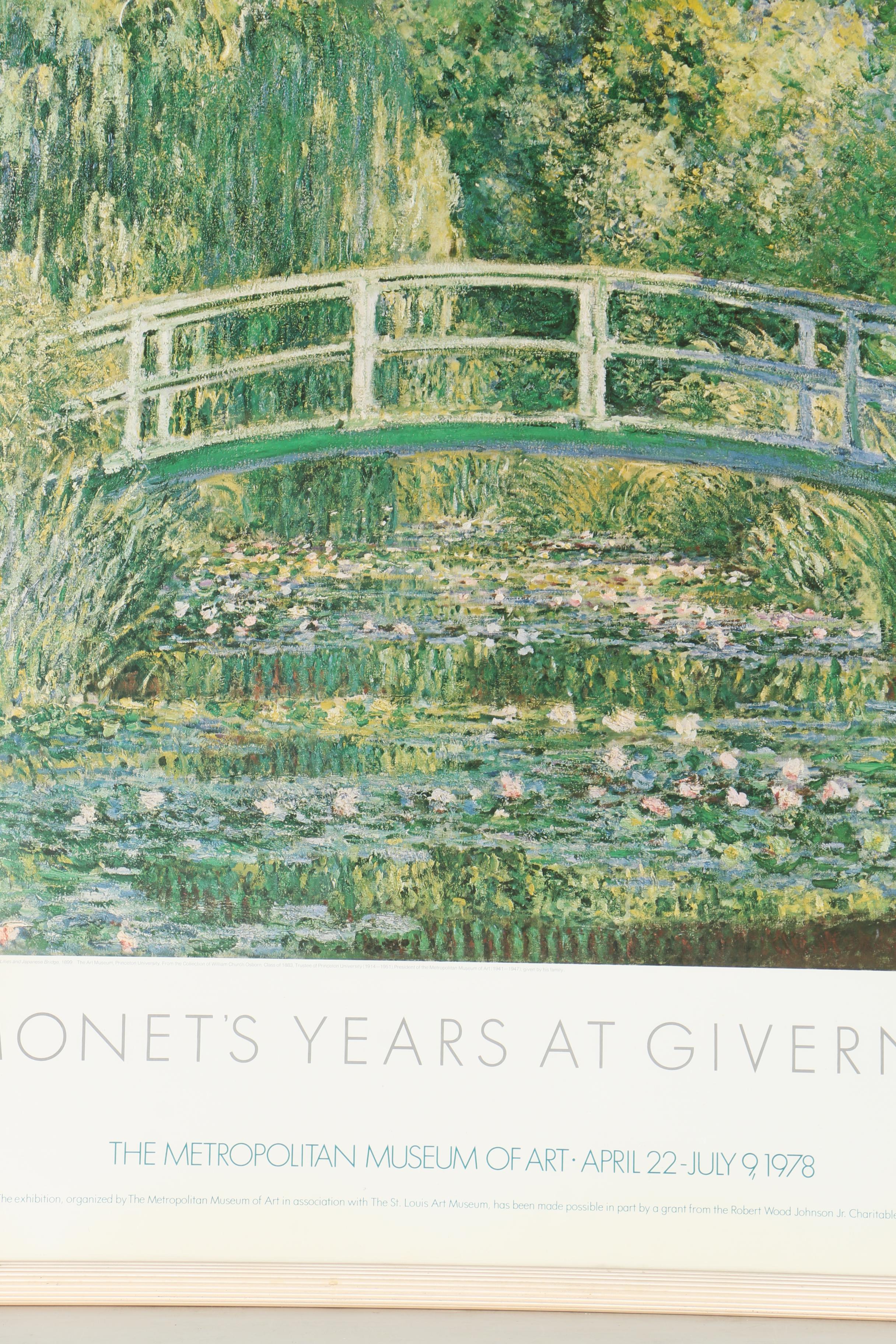 1978 "Monet's Years At Giverny" Exhibition Poster