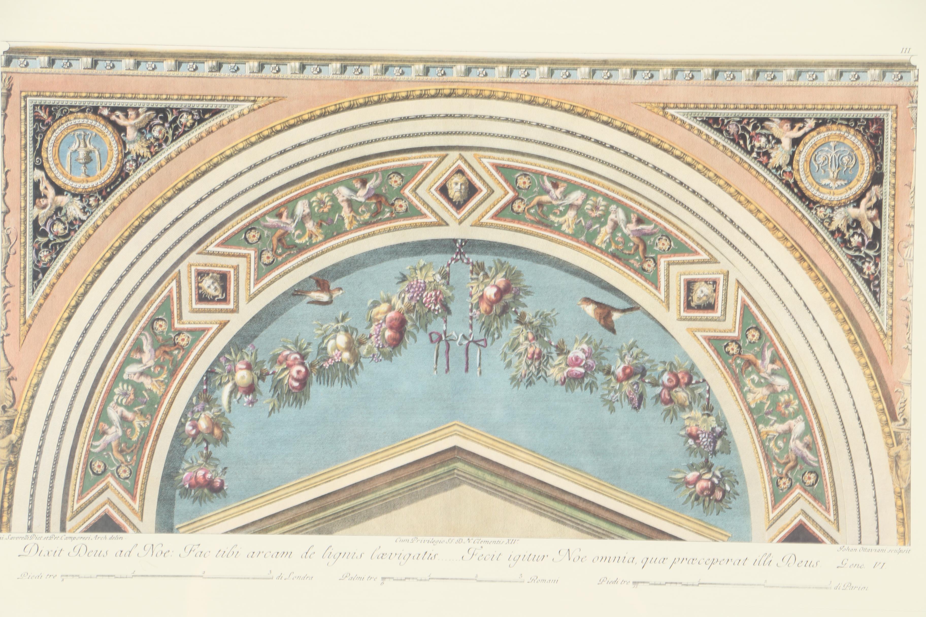 Offset Lithograph After Raphael's Architectural Studies