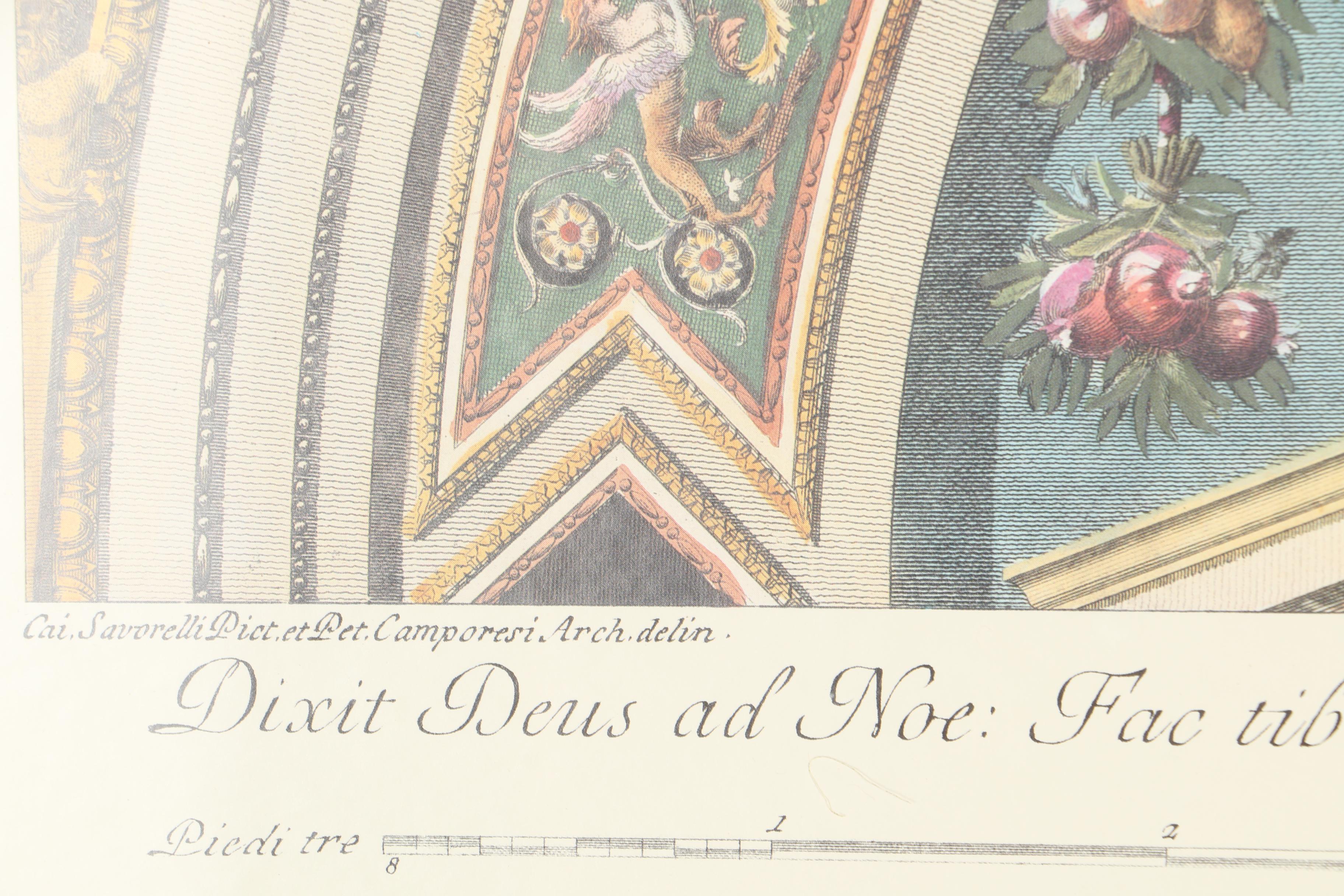 Offset Lithograph After Raphael's Architectural Studies