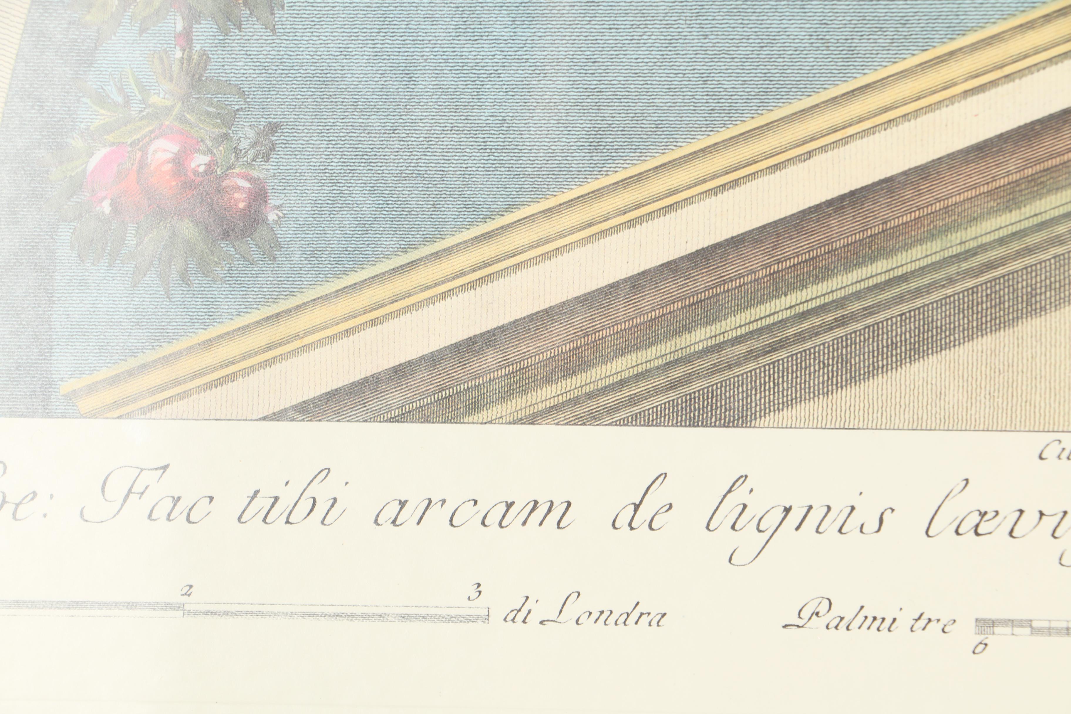 Offset Lithograph After Raphael's Architectural Studies