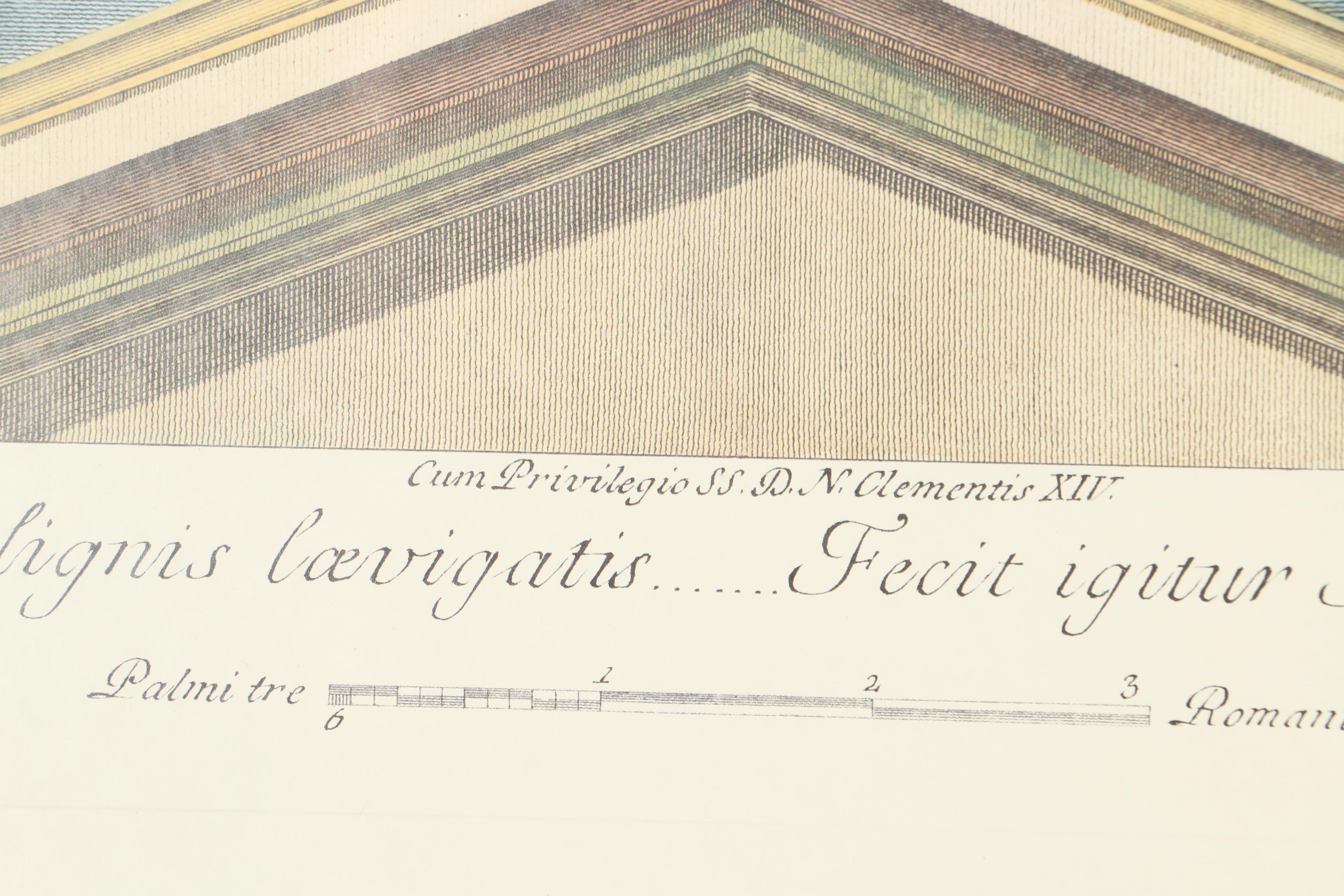 Offset Lithograph After Raphael's Architectural Studies