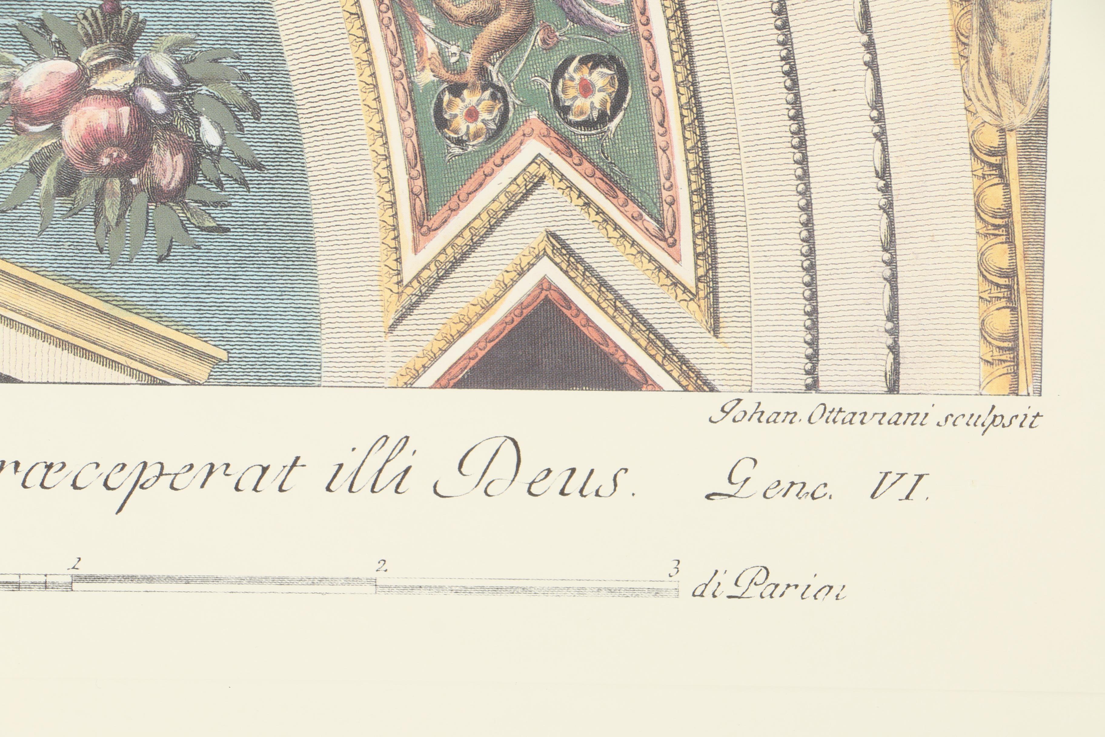 Offset Lithograph After Raphael's Architectural Studies