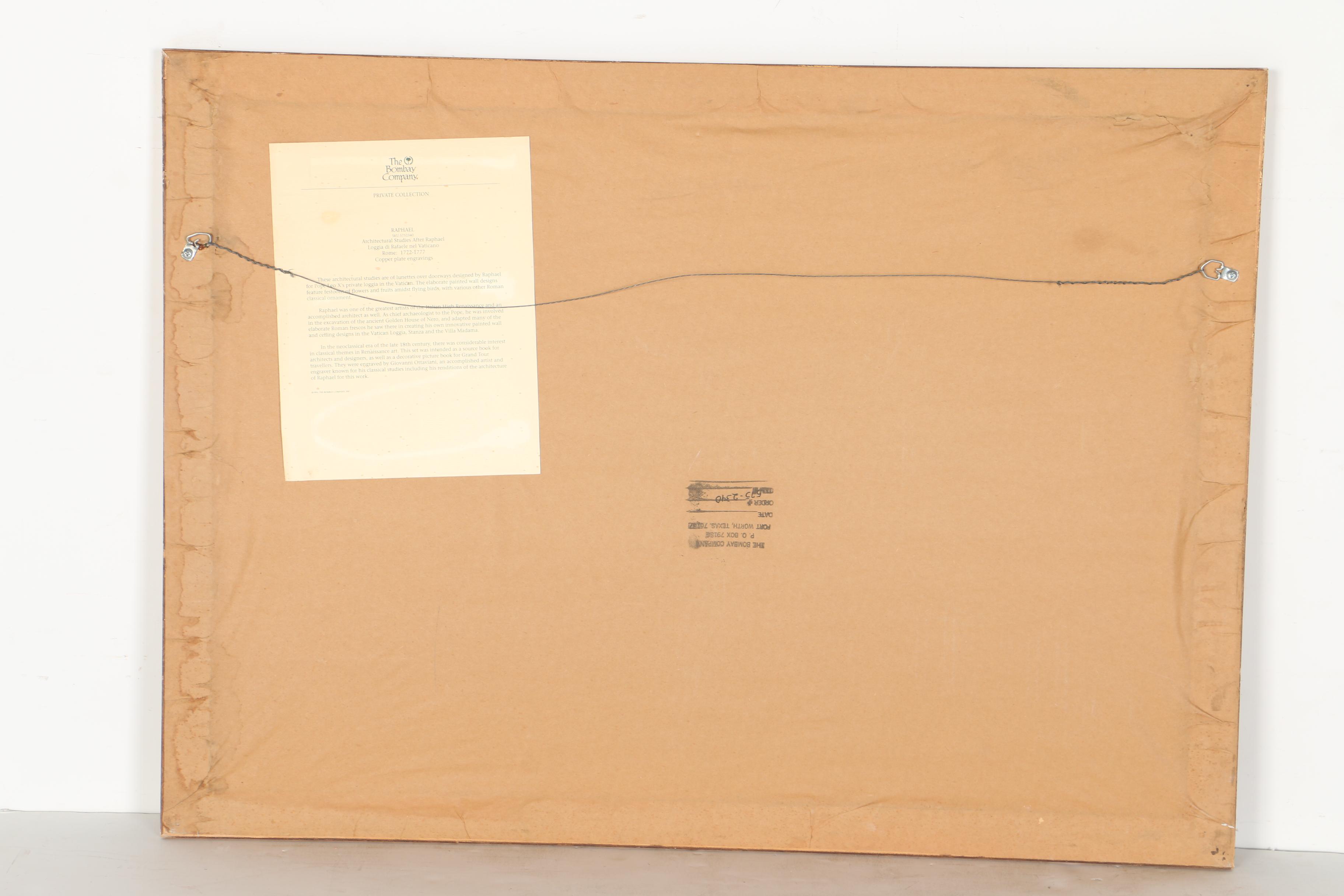 Offset Lithograph After Raphael's Architectural Studies