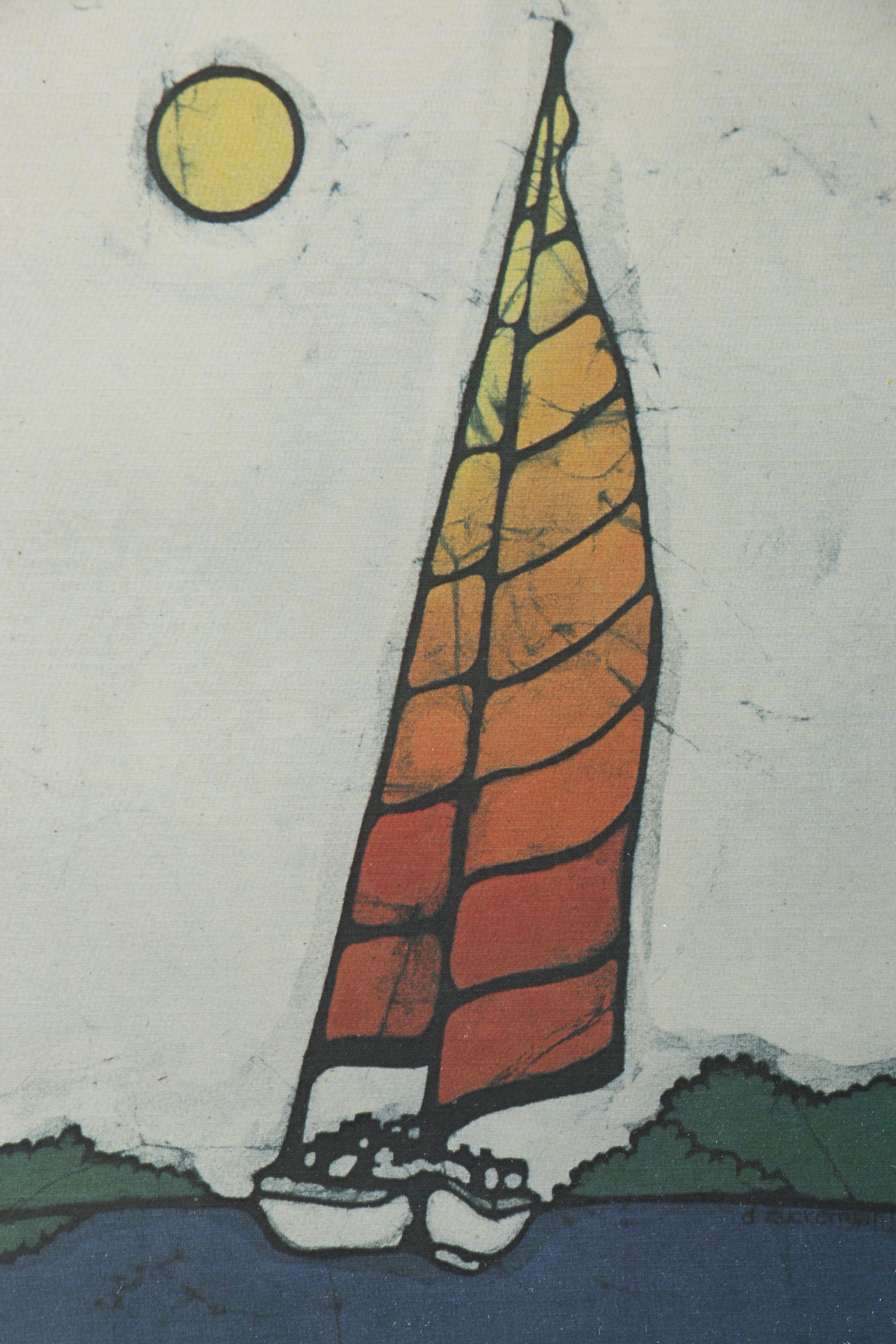 Deborah Zuckerman Limited Edition Offset Lithographs "Rainbow" and "Sailboat"